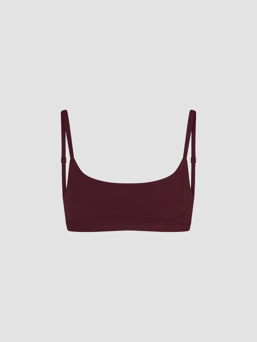 SKIMS Women's Fits Everybody Scoop Bralette - Currant - Size Medium