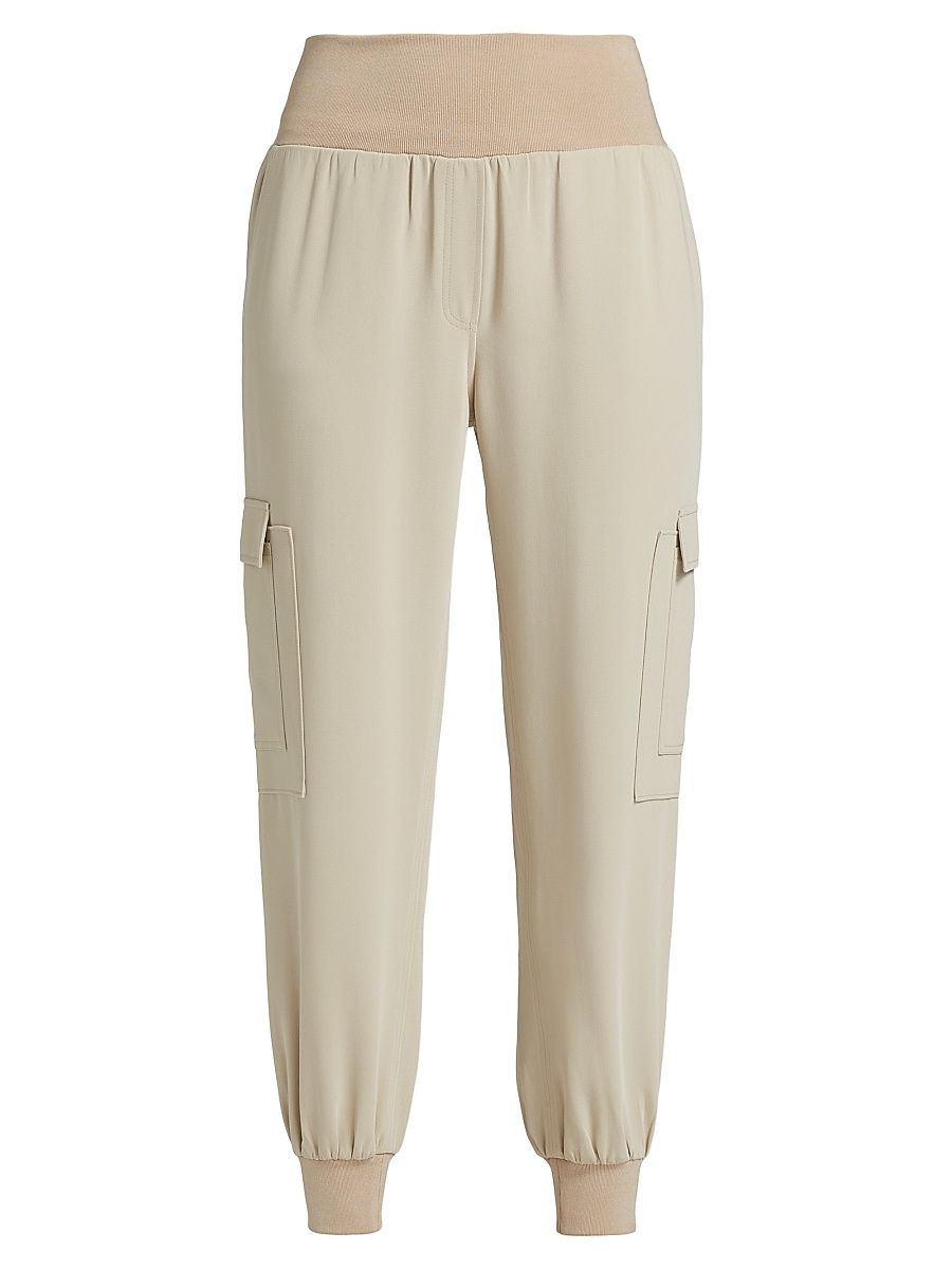 Women's Giles Crepe Pants - Khaki - Size XL