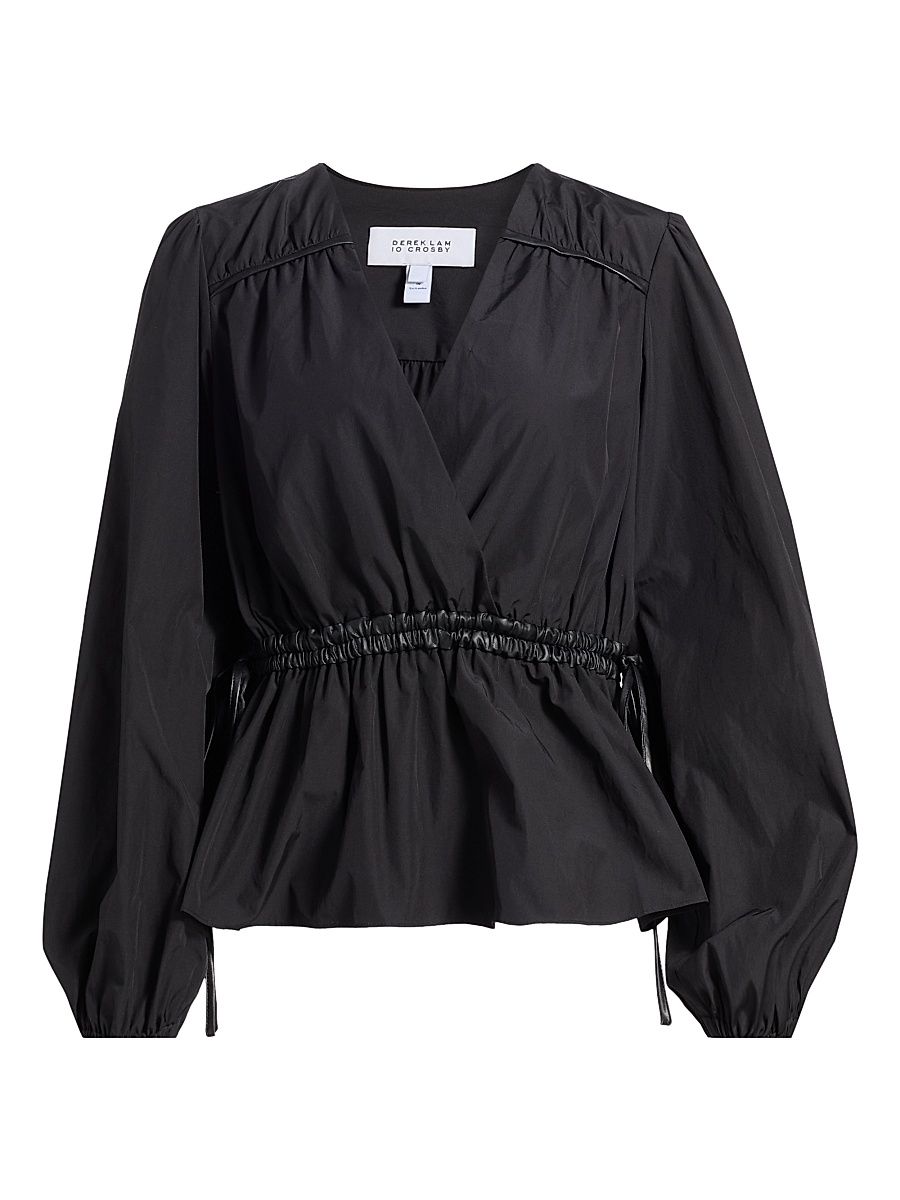 Women's Dominica V-Neck Blouse - Black - Size 6