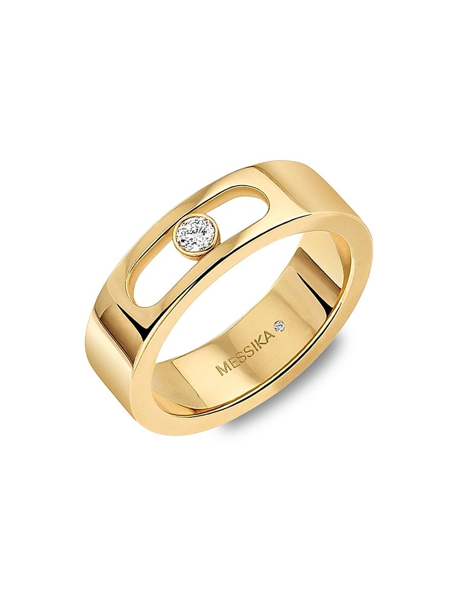 Women's 18K Yellow Gold & Diamond Wedding Band - Yellow Gold - Size 6.75