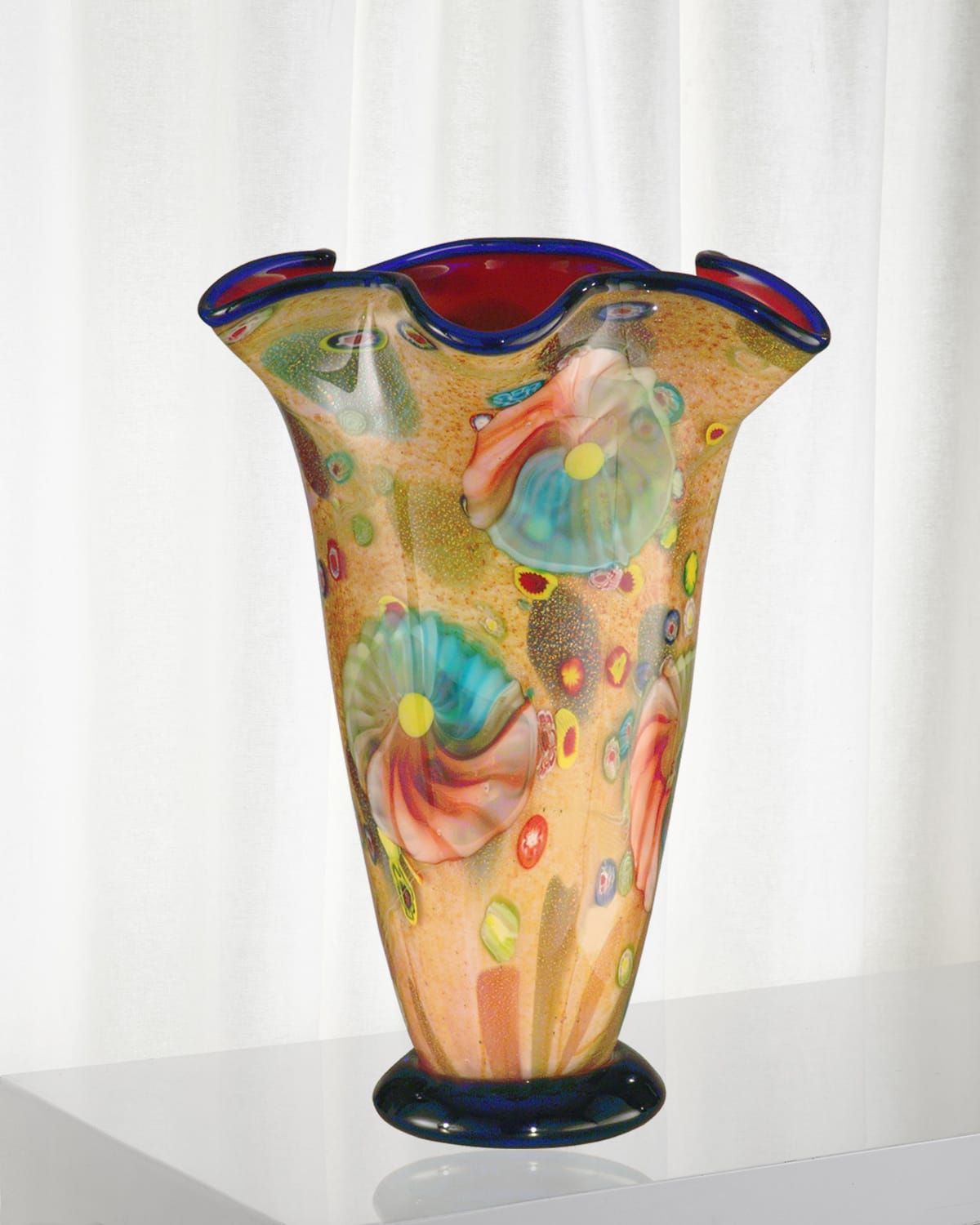 Coast Sand Decorative Art Glass Vase
