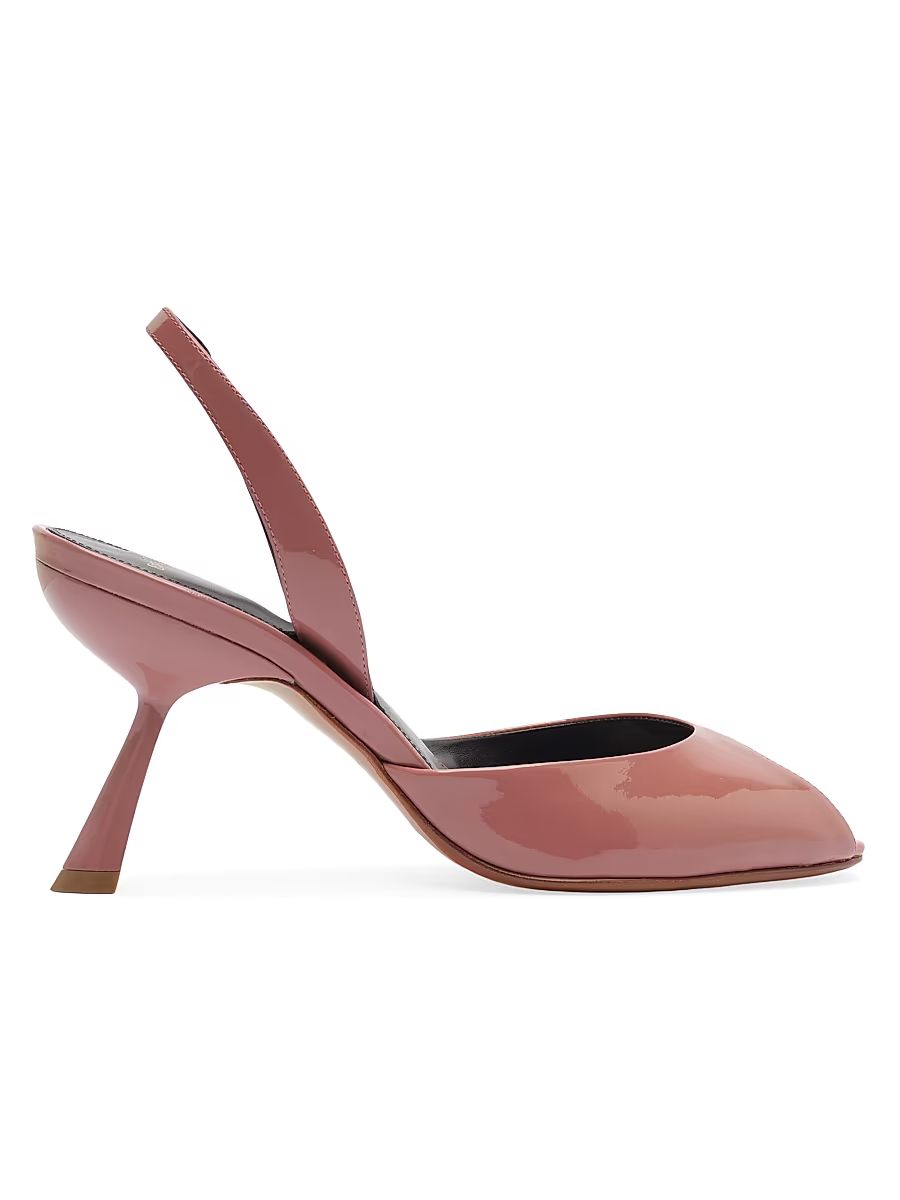 Women's Miranda 85MM Patent Leather Slingback Pumps - Clay - Size 12