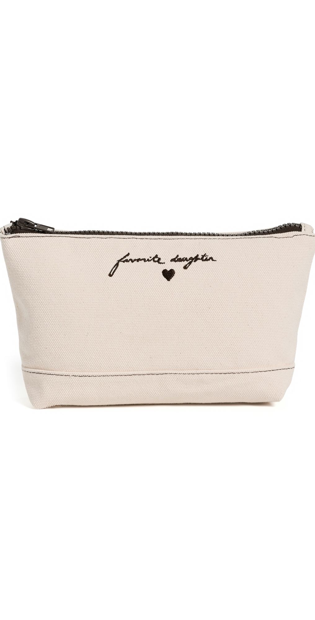 Favorite Daughter Canvas Pouch Natural/Brown One Size