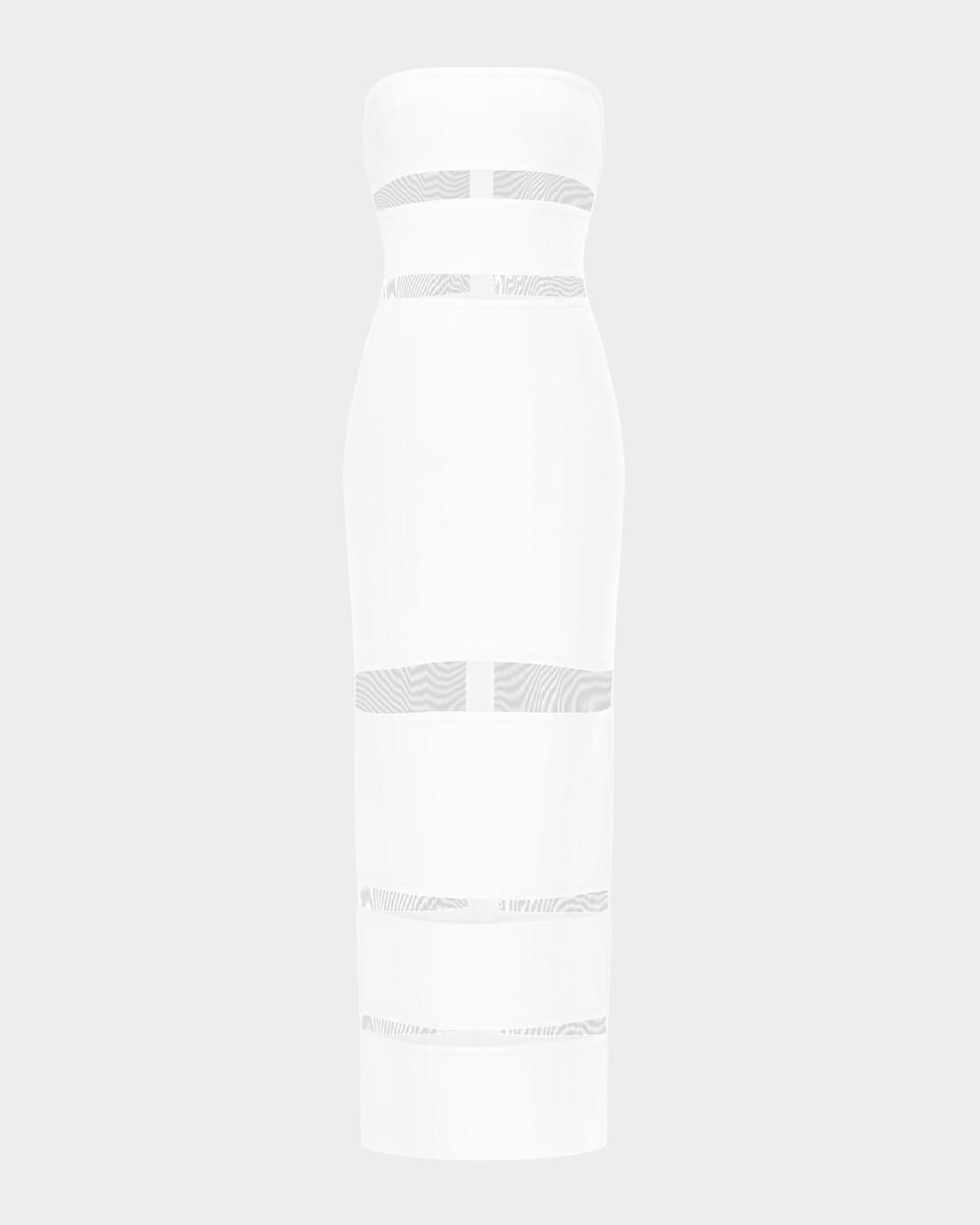 The Vera Strapless Illusion-Insert Column Gown