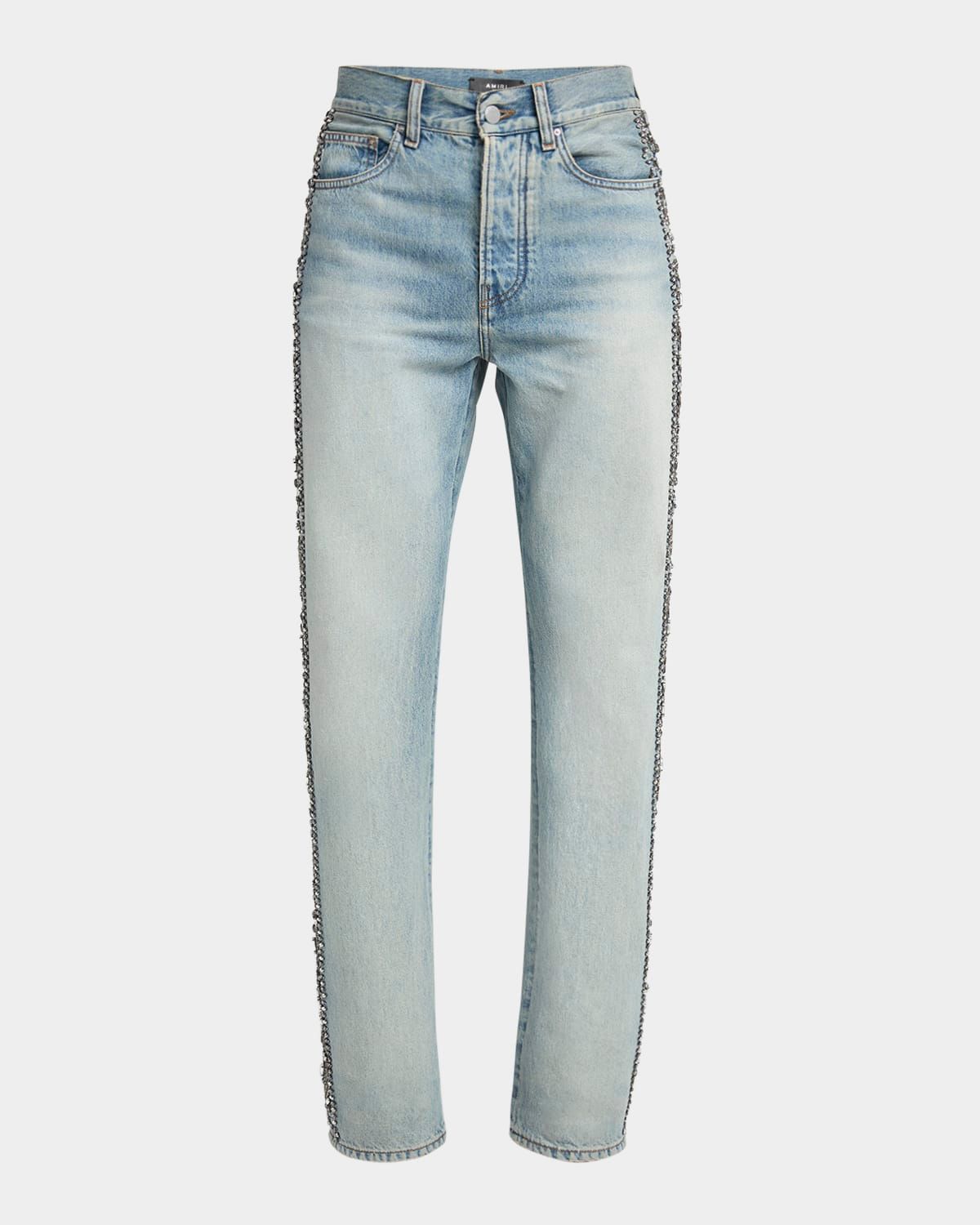 Men & apos;s Straight-Fit Crystal Bandana Jeans