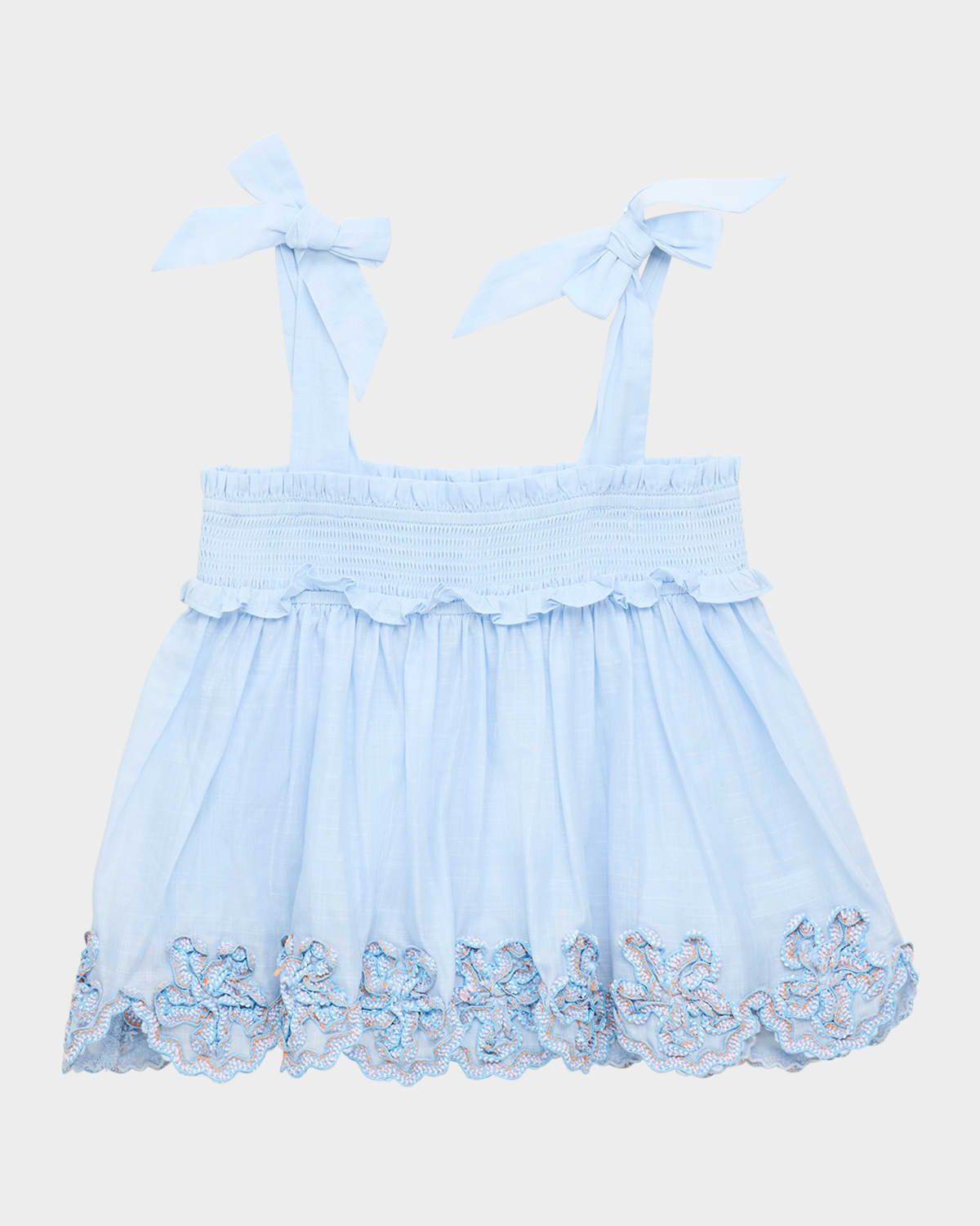 Girl & apos;s Cascadian Ruffle Smocked Top, Size 2-12