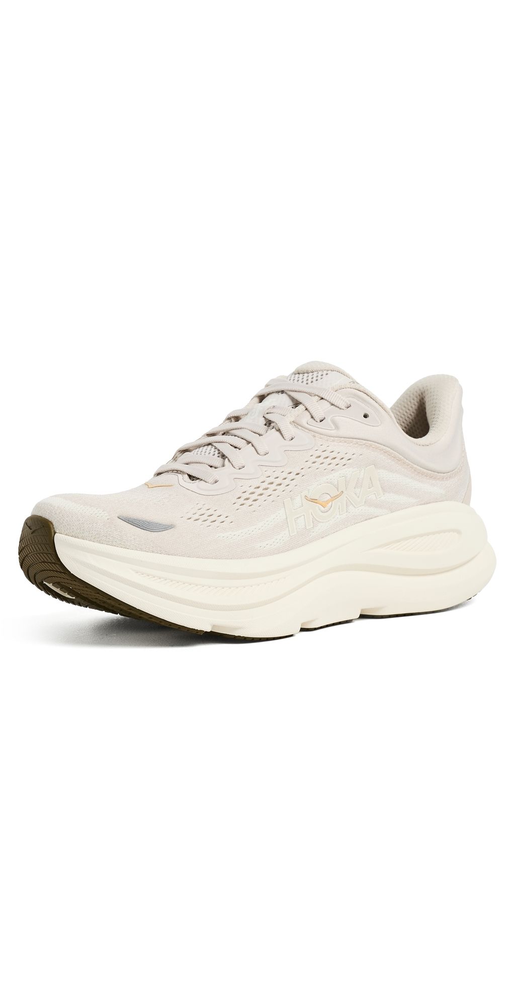 HOKA Bondi 9 Sneakers River Rock Grey/Alabaster 10