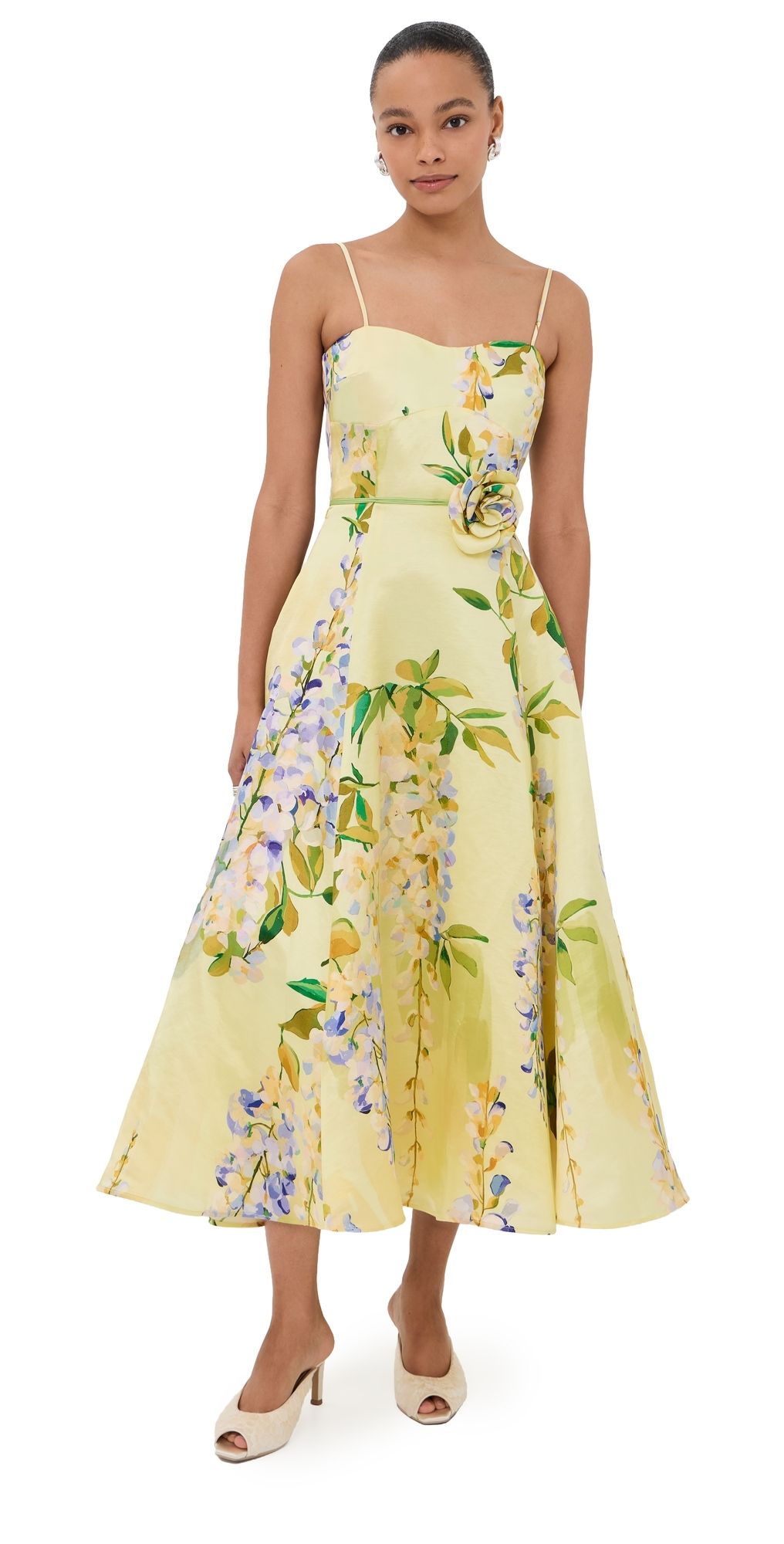 Leo Lin Mariela Midi Dress Wisteria Print 10