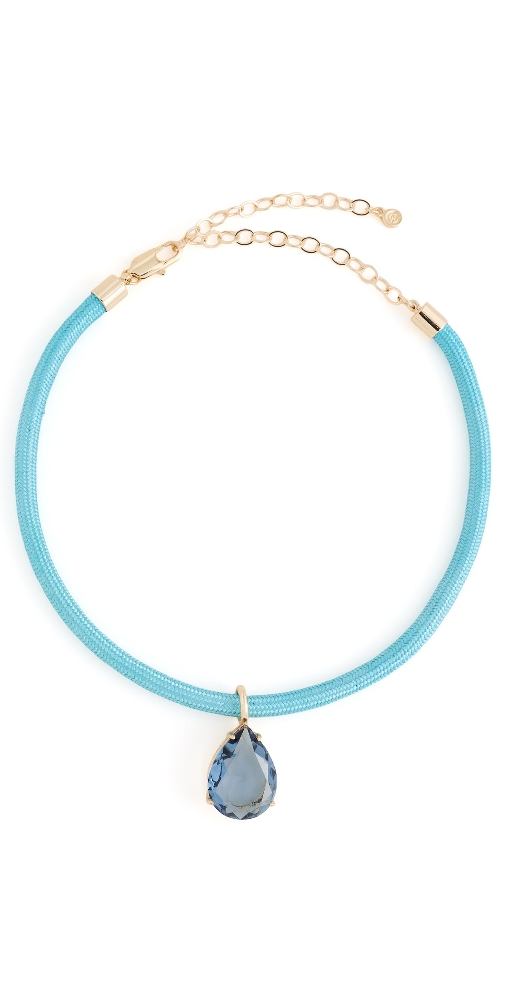 Ettika Teardrop Pendant Cord Necklace Turquoise One Size