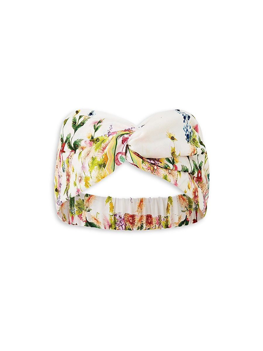Women's Silk Woven Twist Headband - Adorned In Aranjuez