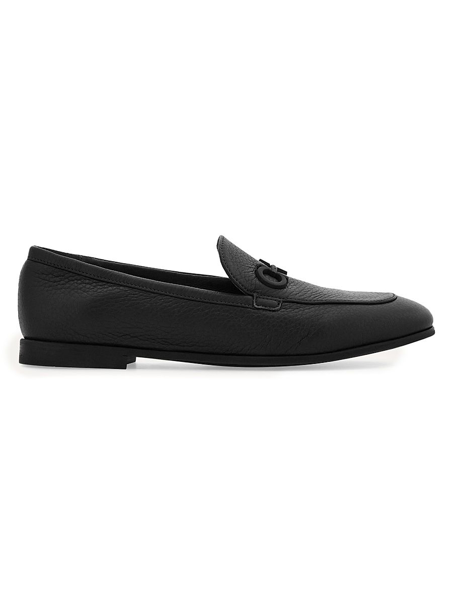 Women's Soldy Gancini Leather Loafers - Nero - Size 10