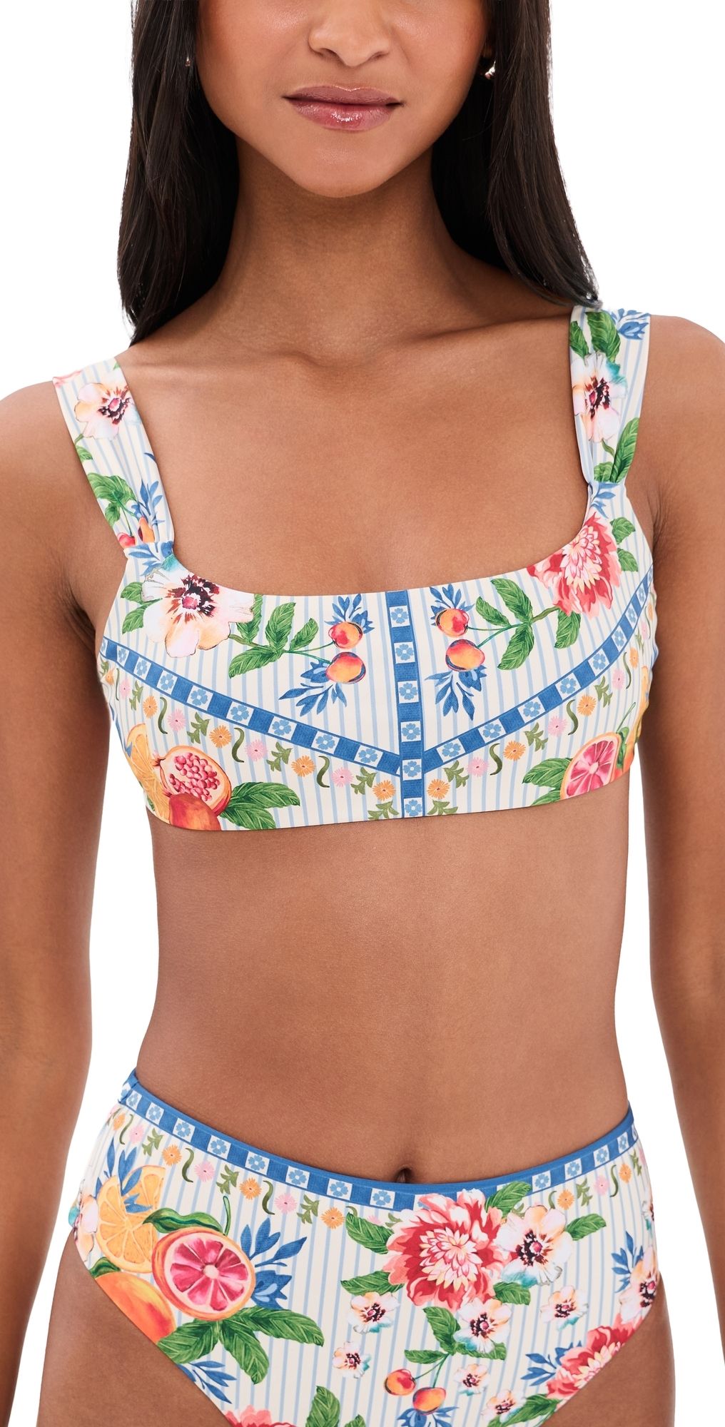Agua Bendita Sele Basket Bikini Top Multicolor XL