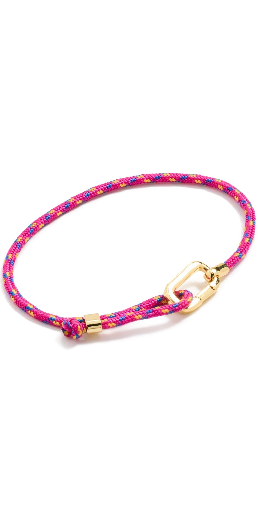 Gorjana Link Paracord Bracelet Pink One Size