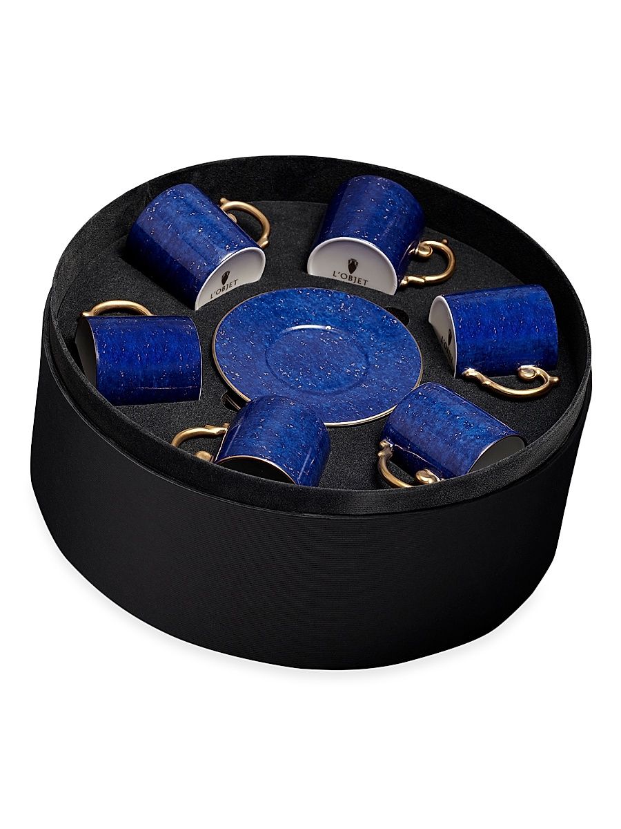 6-Pack Lapis Espresso Cup & Saucer Set