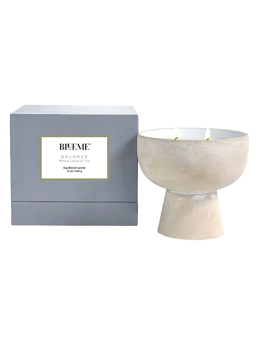 Balance White Lotus & Tea Ceramic Candle - Size Giant
