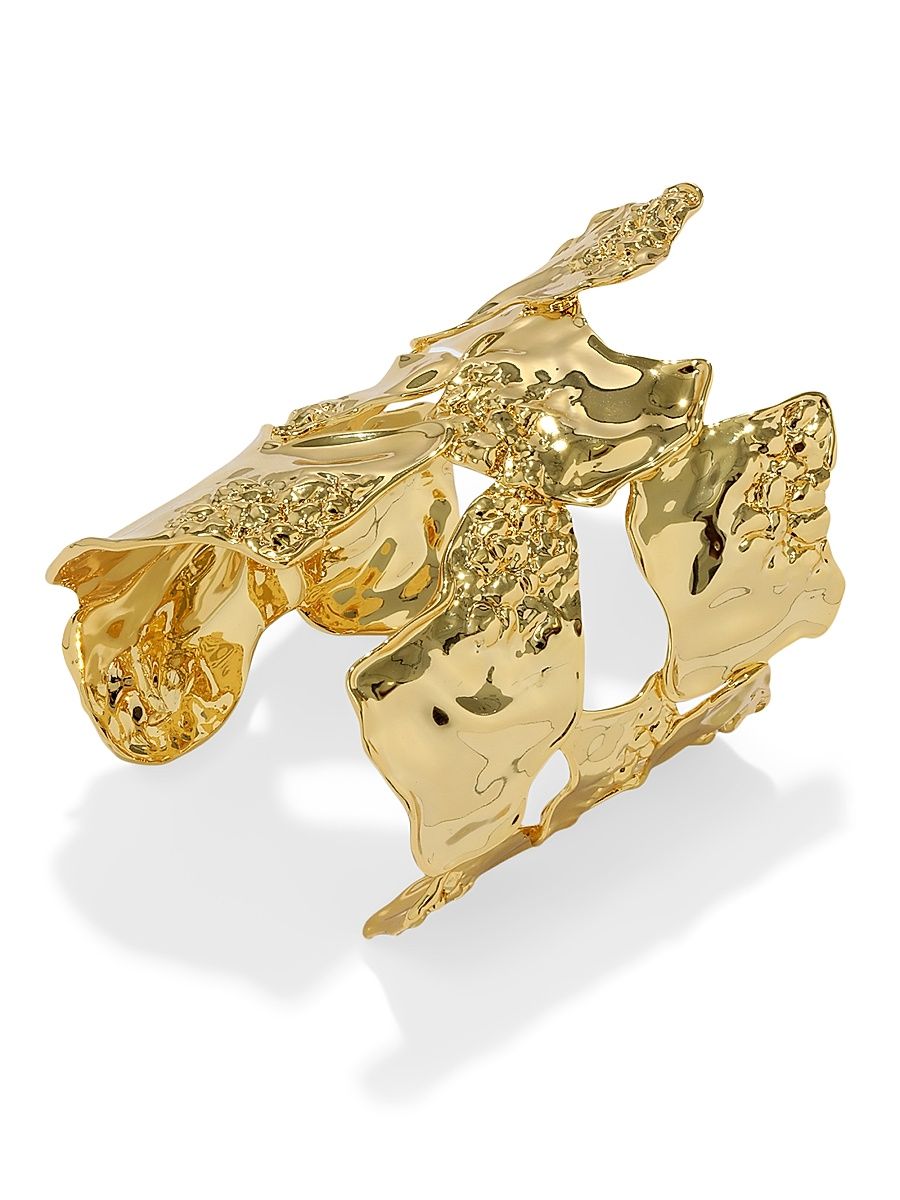 Women's Brutalist Island 14K-Gold-Plated Cuff - Gold