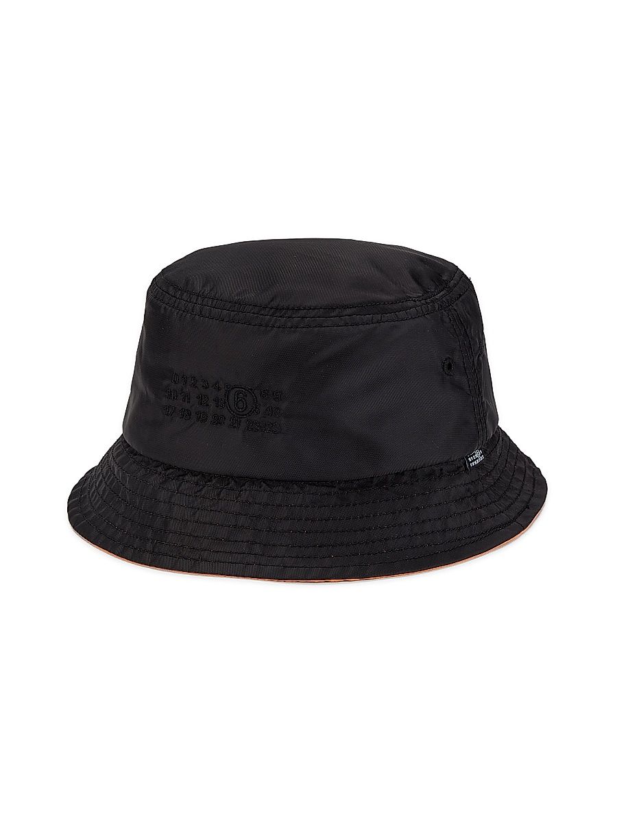 Men's Logo Nylon Bucket Hat - Black - Size Small