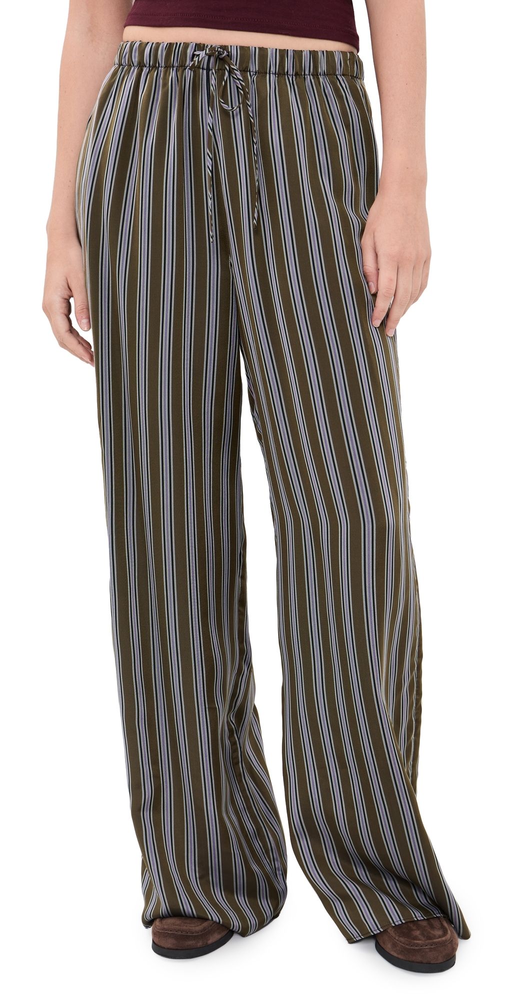 Jenni Kayne Skye Bronze Stripe Pants Bronze Stripe S