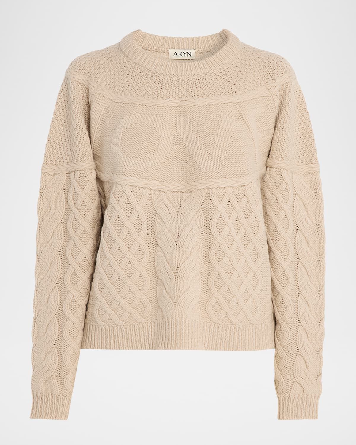 Love Oversized Cable-Knit Wool Sweater