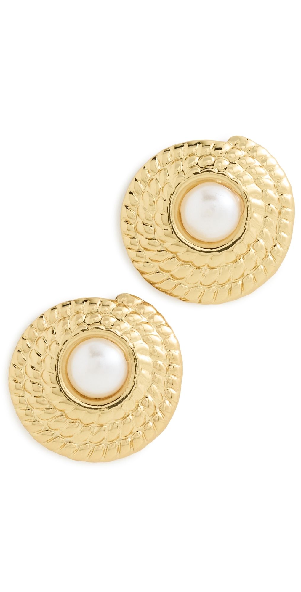 Galley Los Angeles Steph Earrings Gold/Pearl One Size