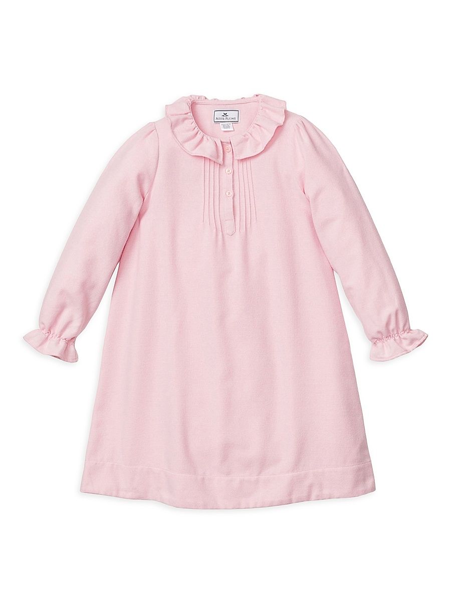 Baby Girl, Little Girl's & Girl's Flannel Victoria Nightgown - Pink - Size 10