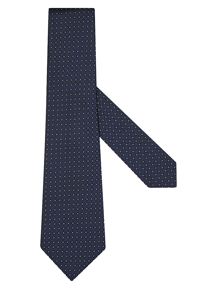 Men's Geometric Tie - Light Blue