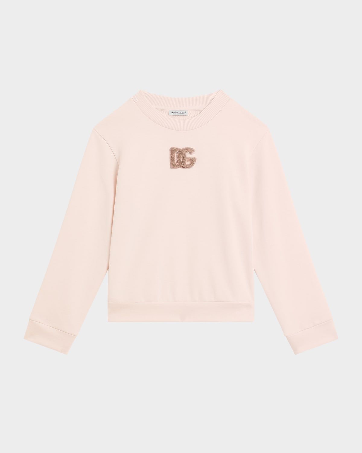 Girl & apos;s Logo Sequined Felpa Patch Sweatshirt