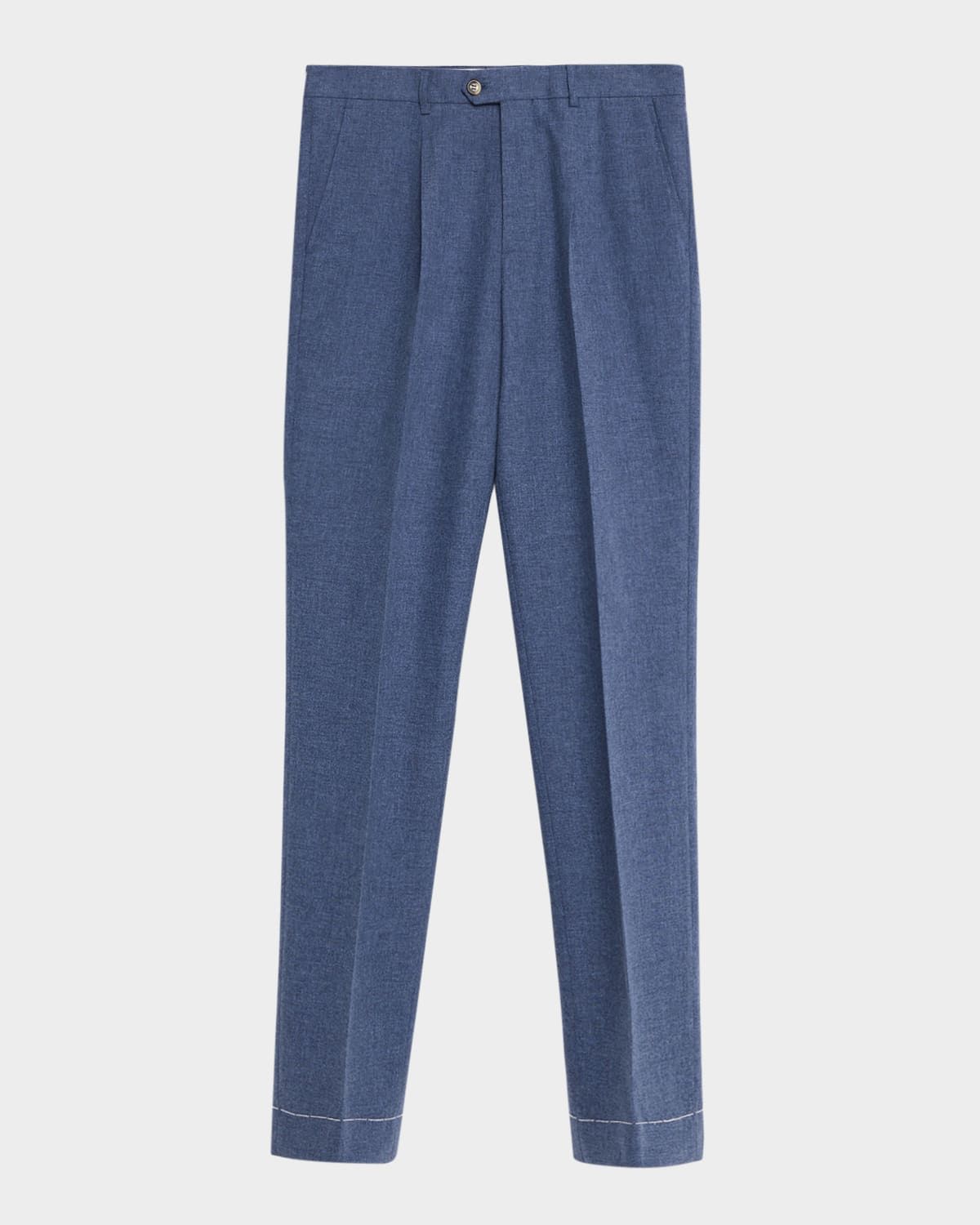 Men & apos;s Tailored-Fit Pleated Trousers