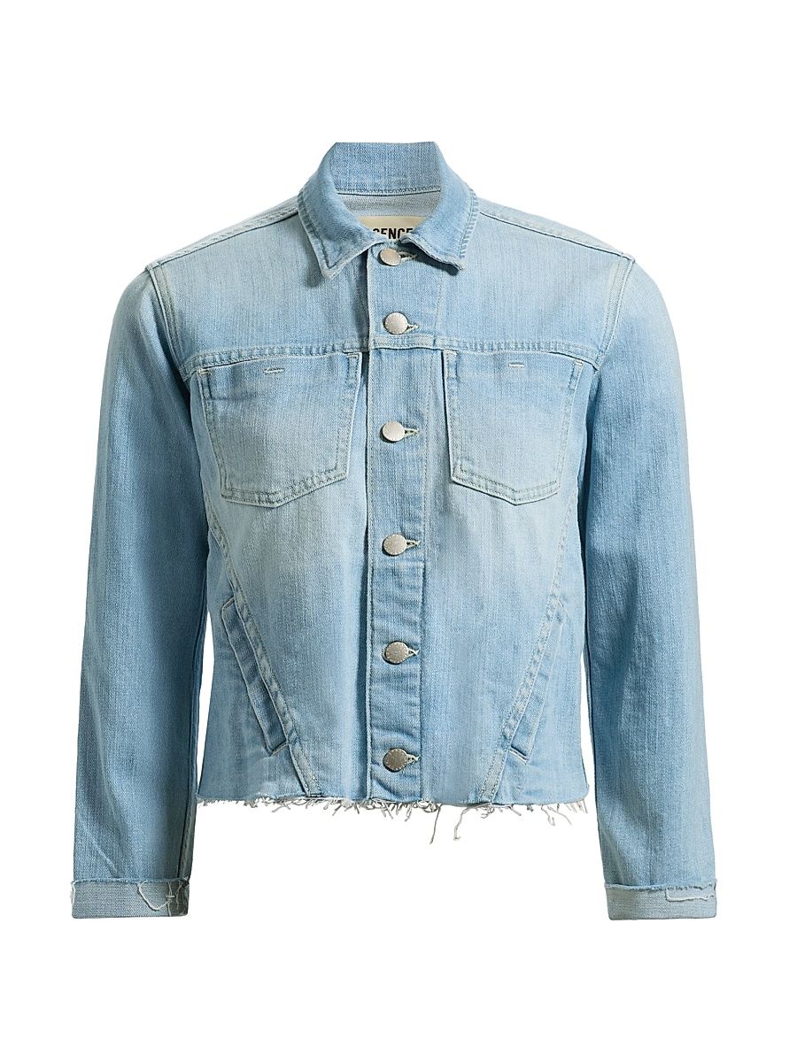 Women's Janelle Denim Slim Raw Jacket - Bayridge - Size XL