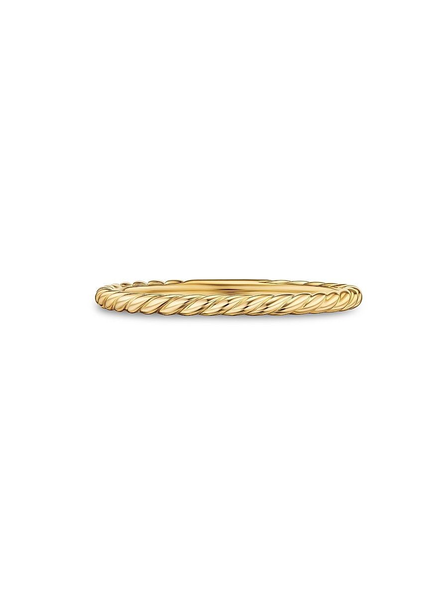 Women's Petite Modern Renaissance Band Ring in 18K Yellow Gold, 1.7MM - Gold - Size 7