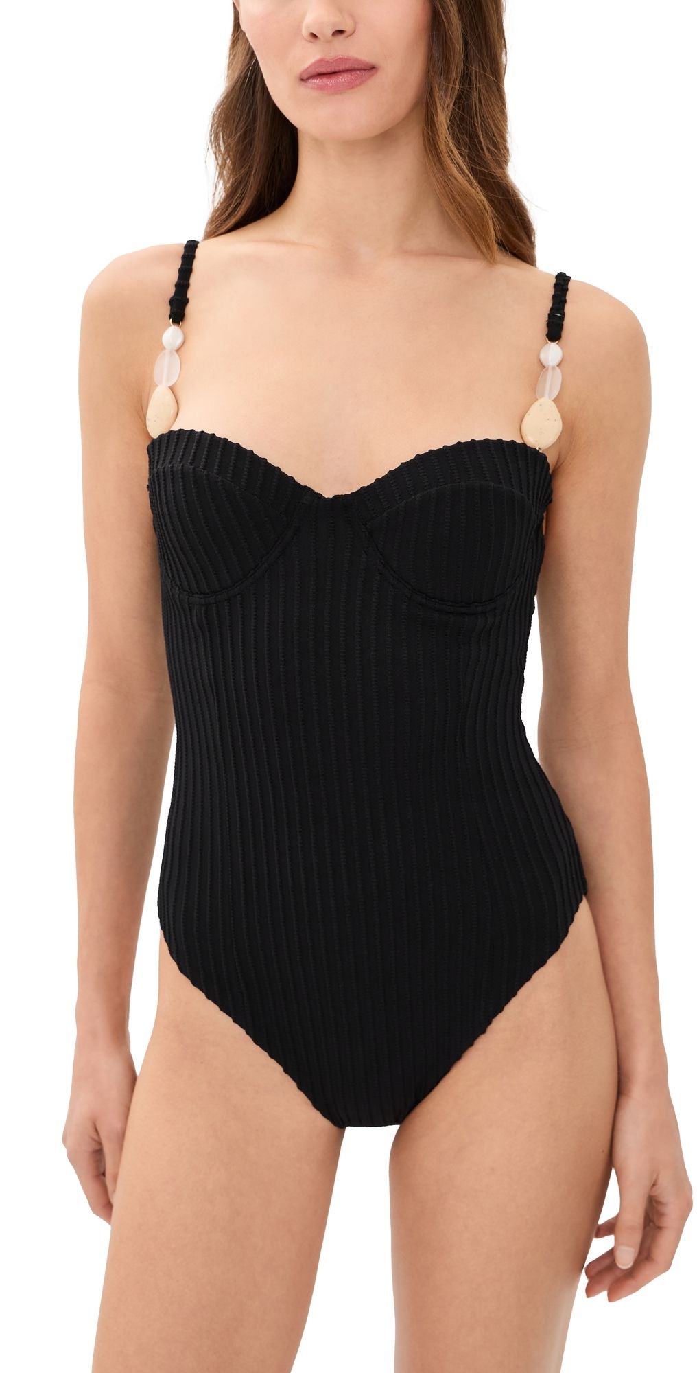 Palmacea Mare Shell One Piece Shell Black XS