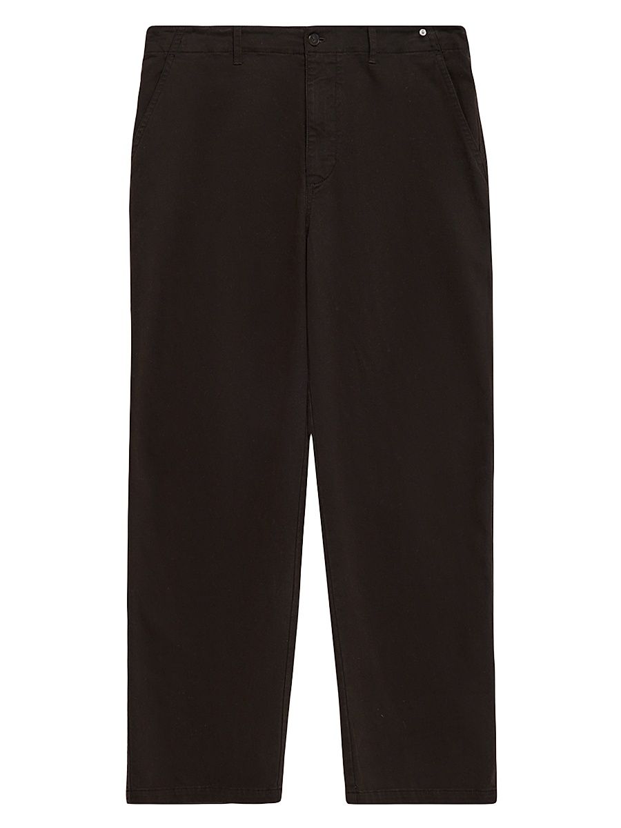 Men's Stretch-Cotton Chino Pants - Chocolate - Size 34