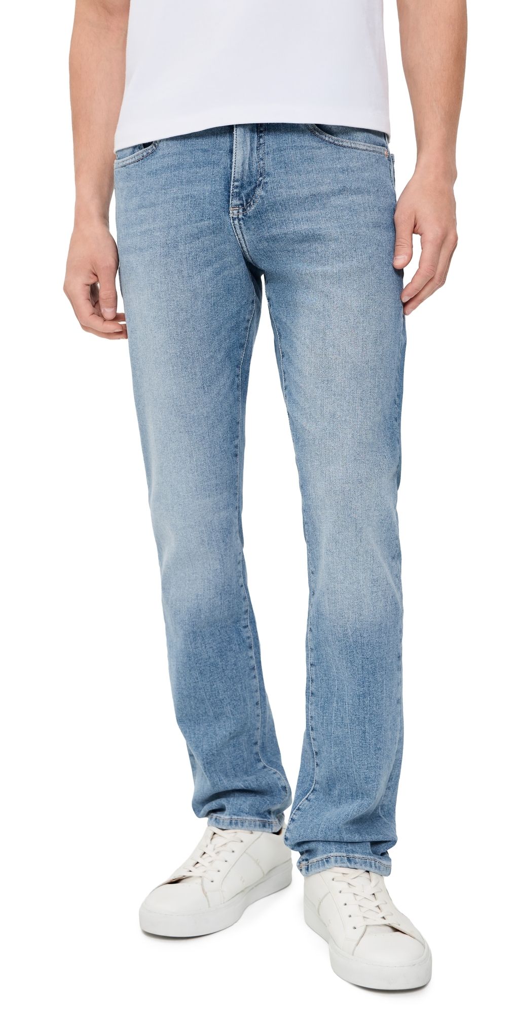 DL1961 Russell Slim Straight Performance Jeans Aged Mid 32