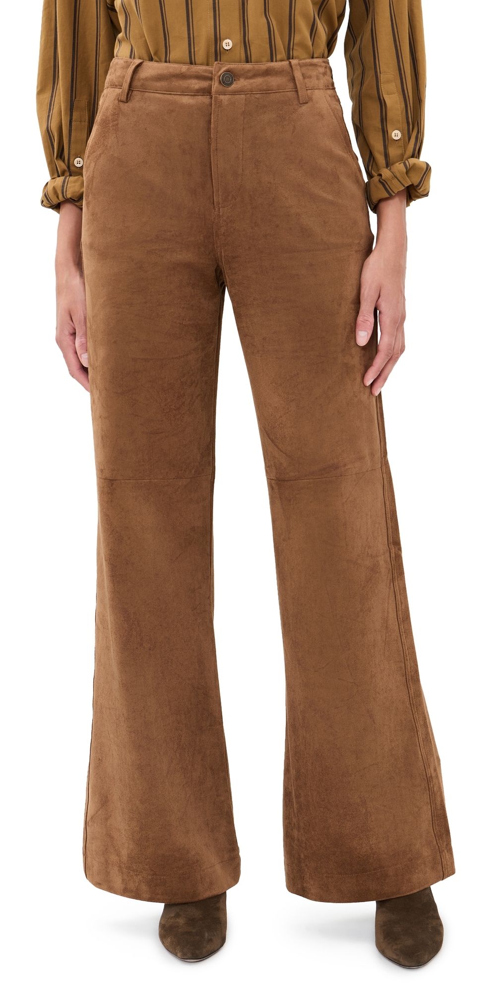 Z Supply Cecile Faux Suede Pants Saddle Suede 26