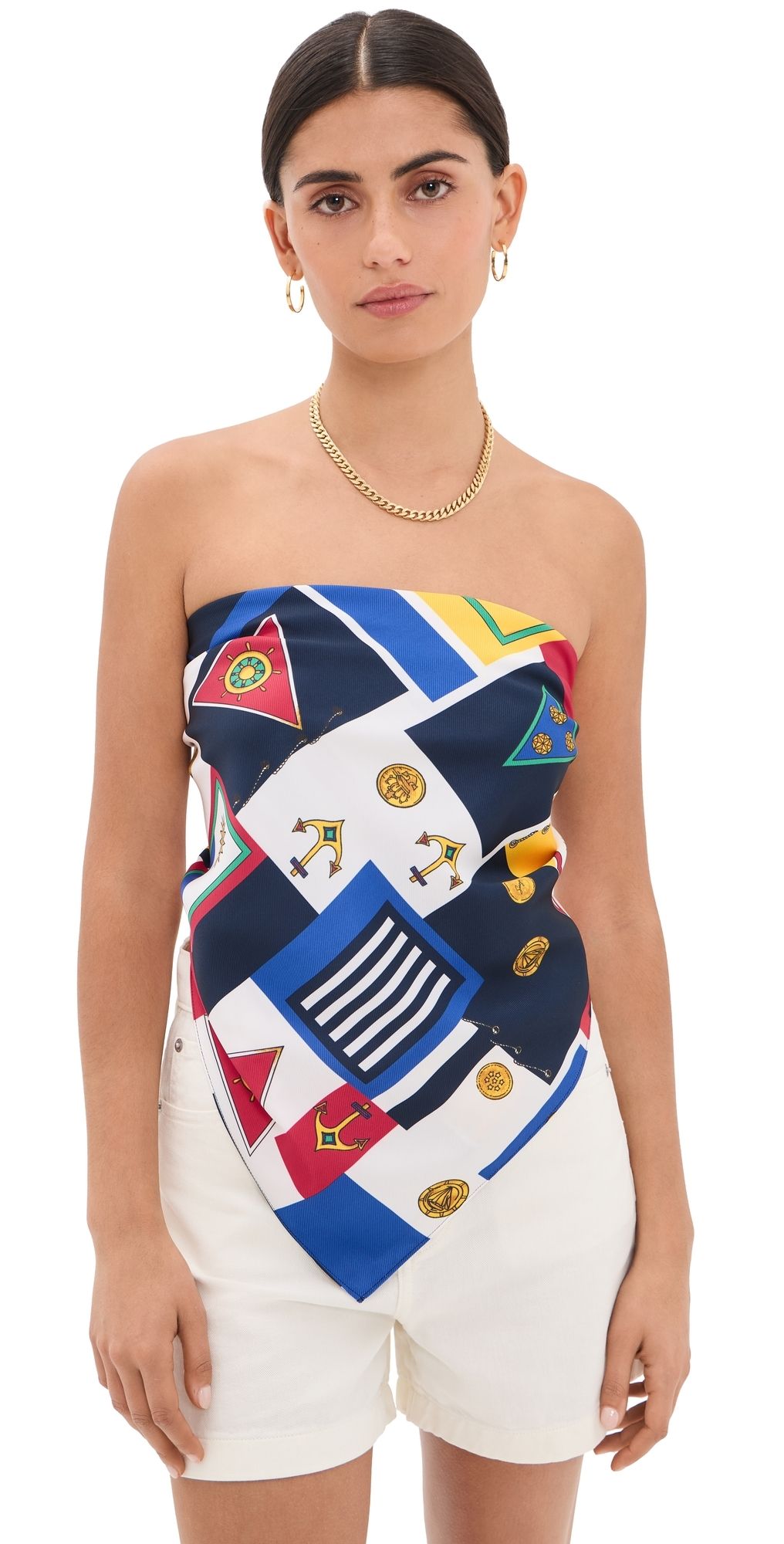 SEROYA Hark Satin Top Regatta M/L