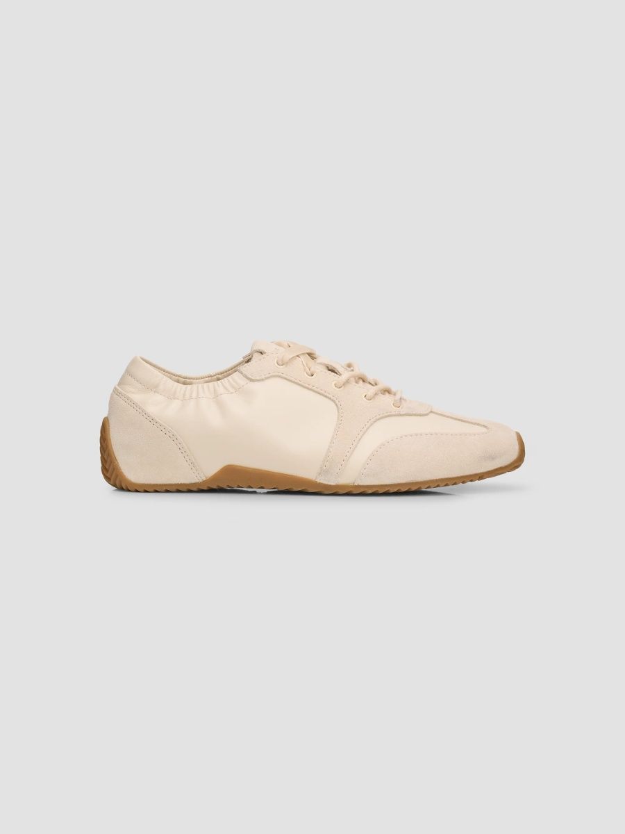 rag & bone Women's Emilee Suede & Leather Ballet Runner Sneakers - Roux - Size 8