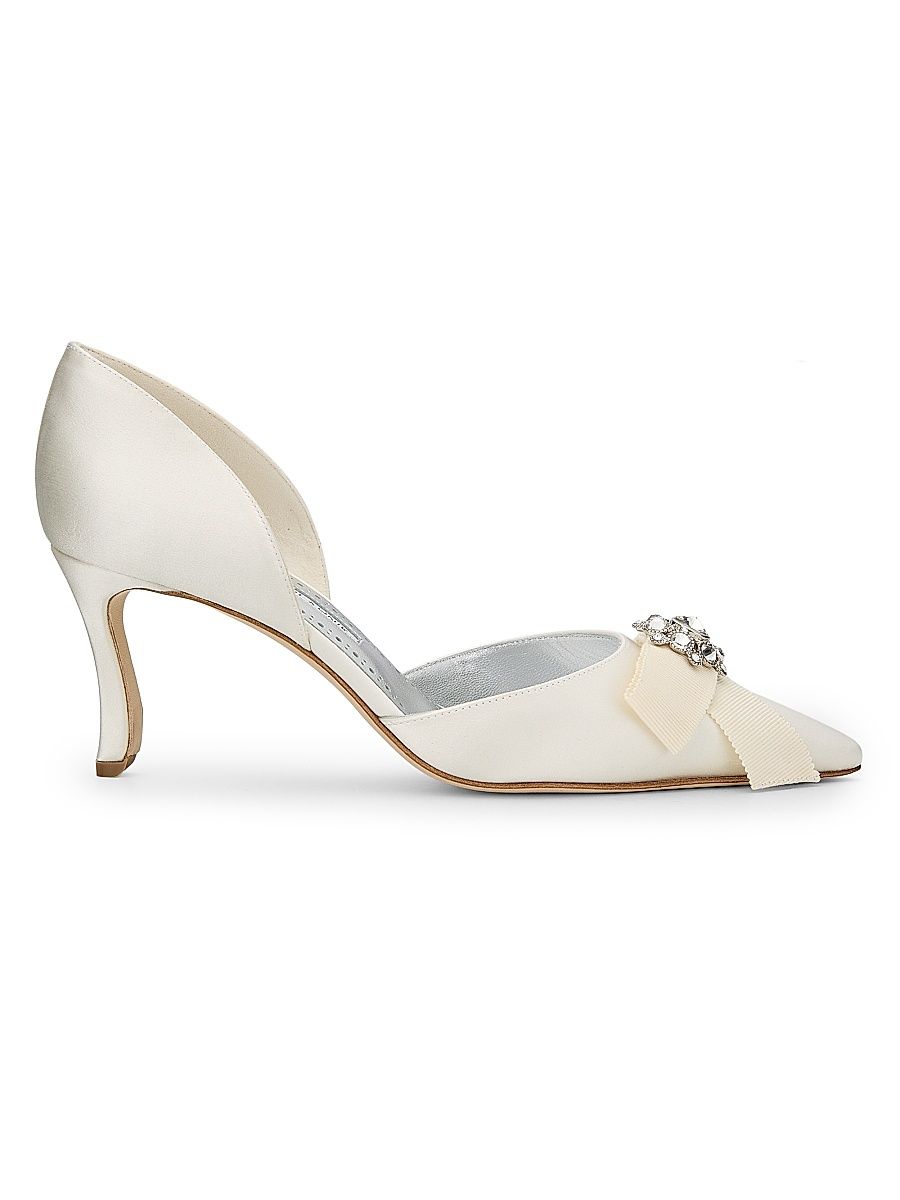Women's Apidosa Embellished D'Orsay Pumps - White - Size 11.5