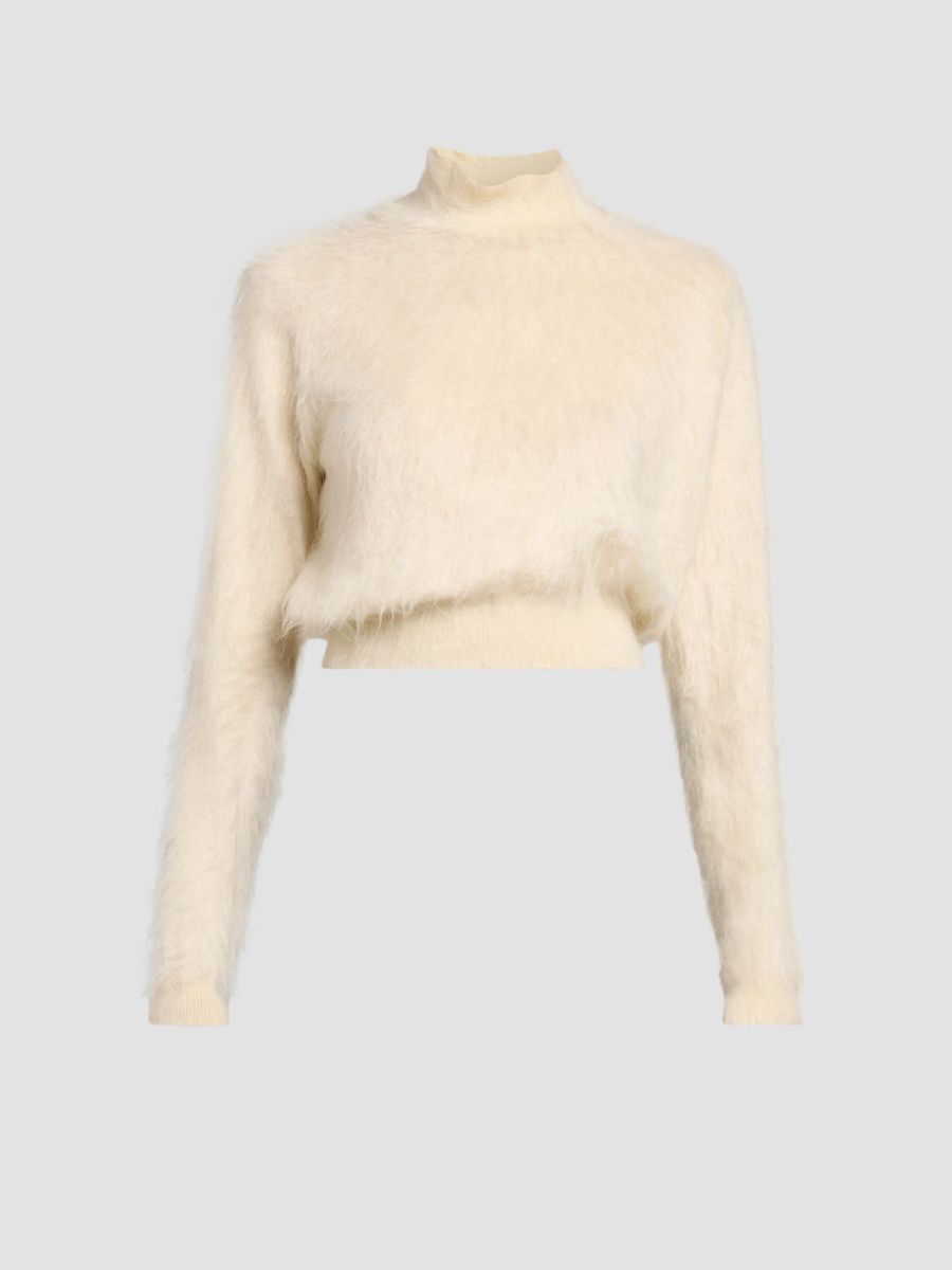 TOM FORD Women's Soft Mohair & Silk Blend Sweater - Peyote - Size Medium