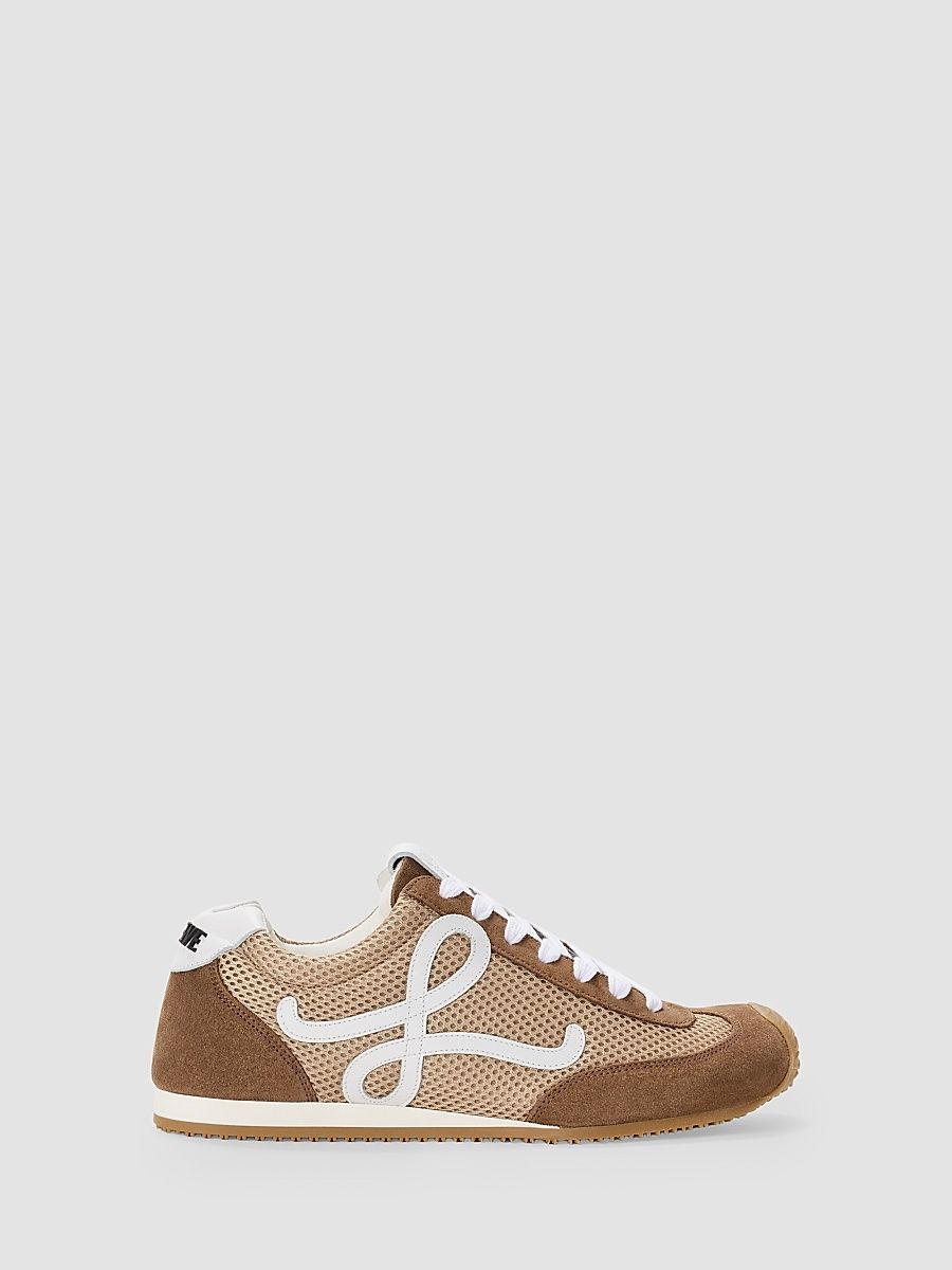 Men's Ballet Runner 2.0 Mesh Low-Top Sneakers - Beige White Brown - Size 13