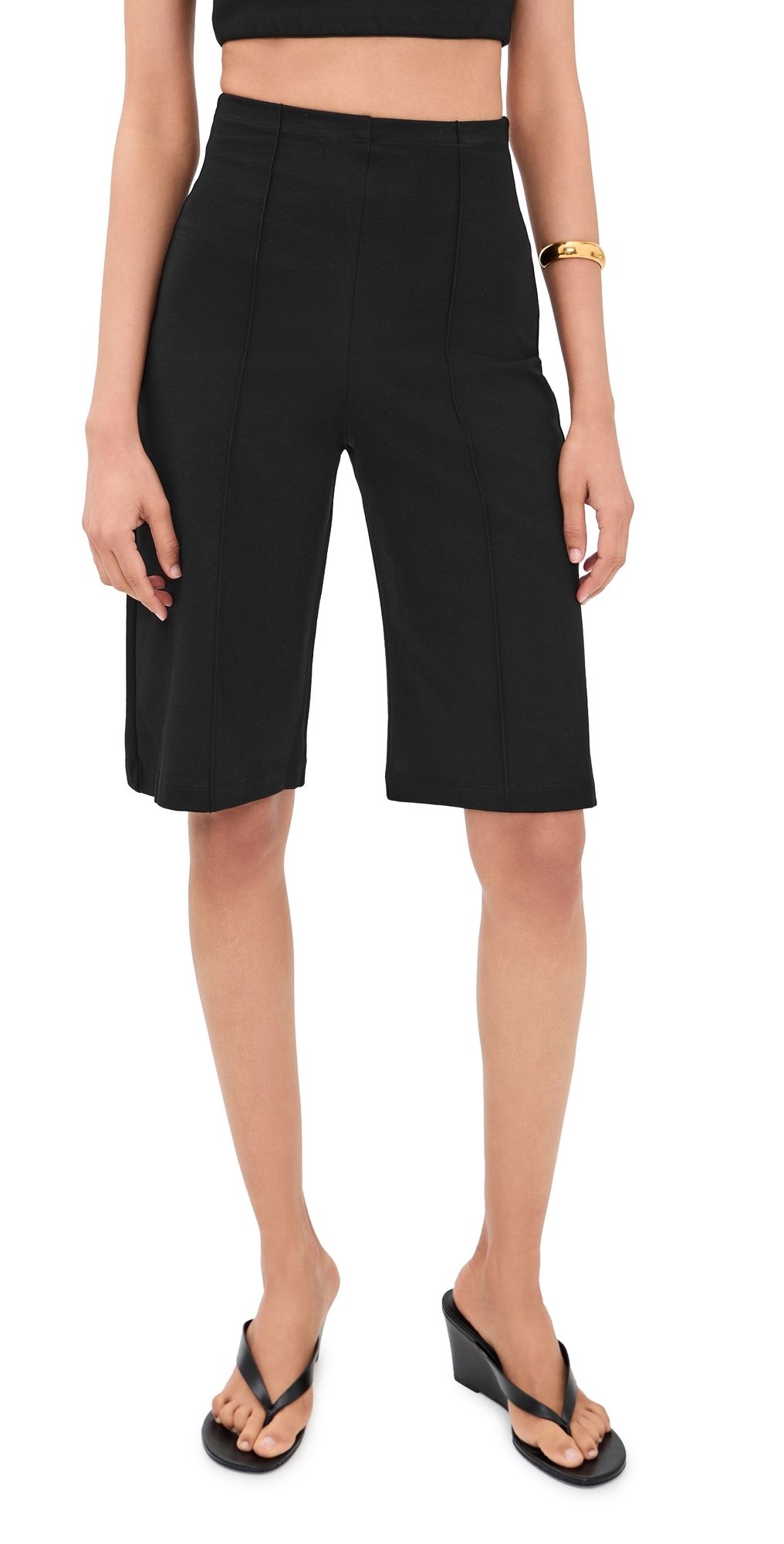RIPLEY RADER Ponte Knit Shorts Black M