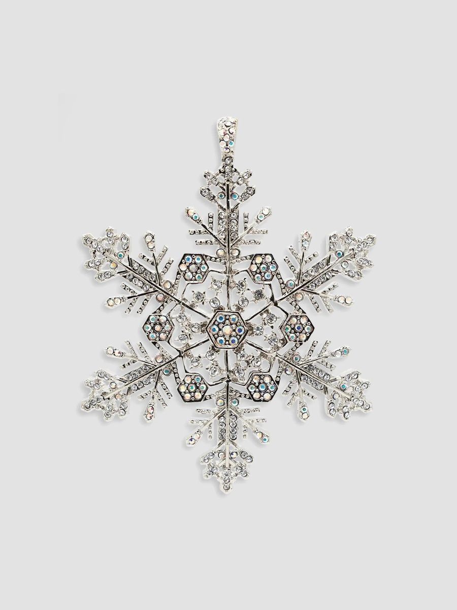 Jay Strongwater Metal Snowflake Ornament - Multi