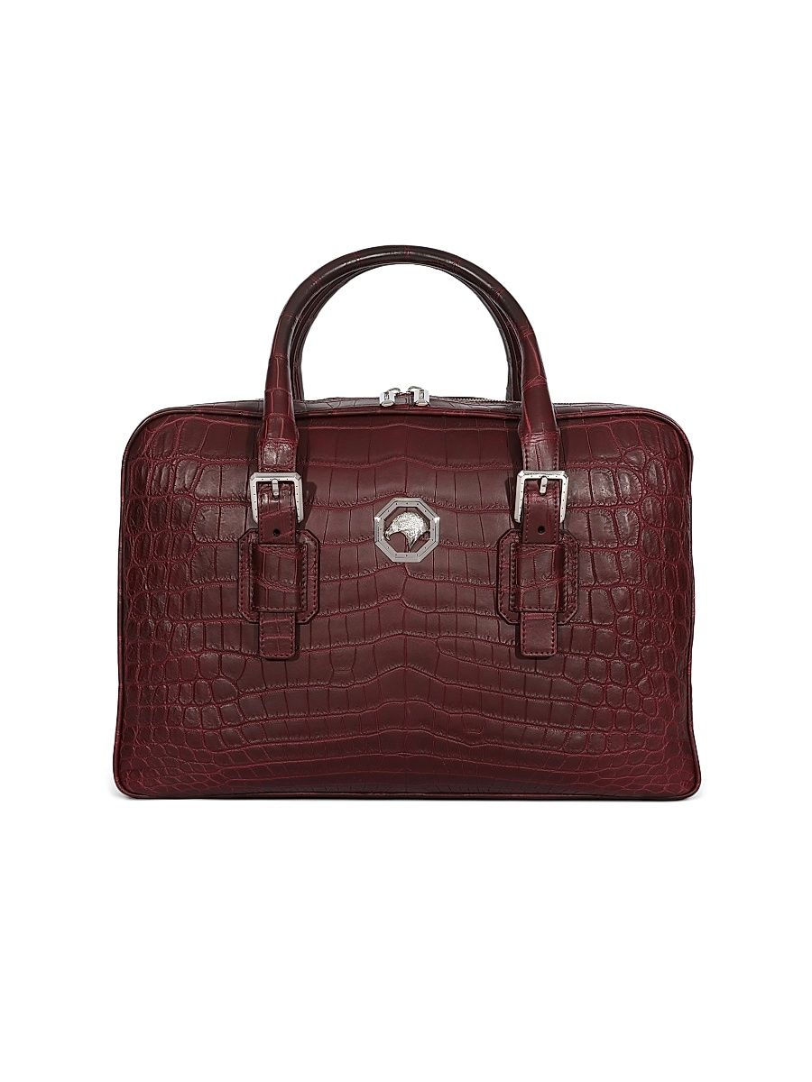 Men's Classic Adjustable Croc Bag - Dark Red