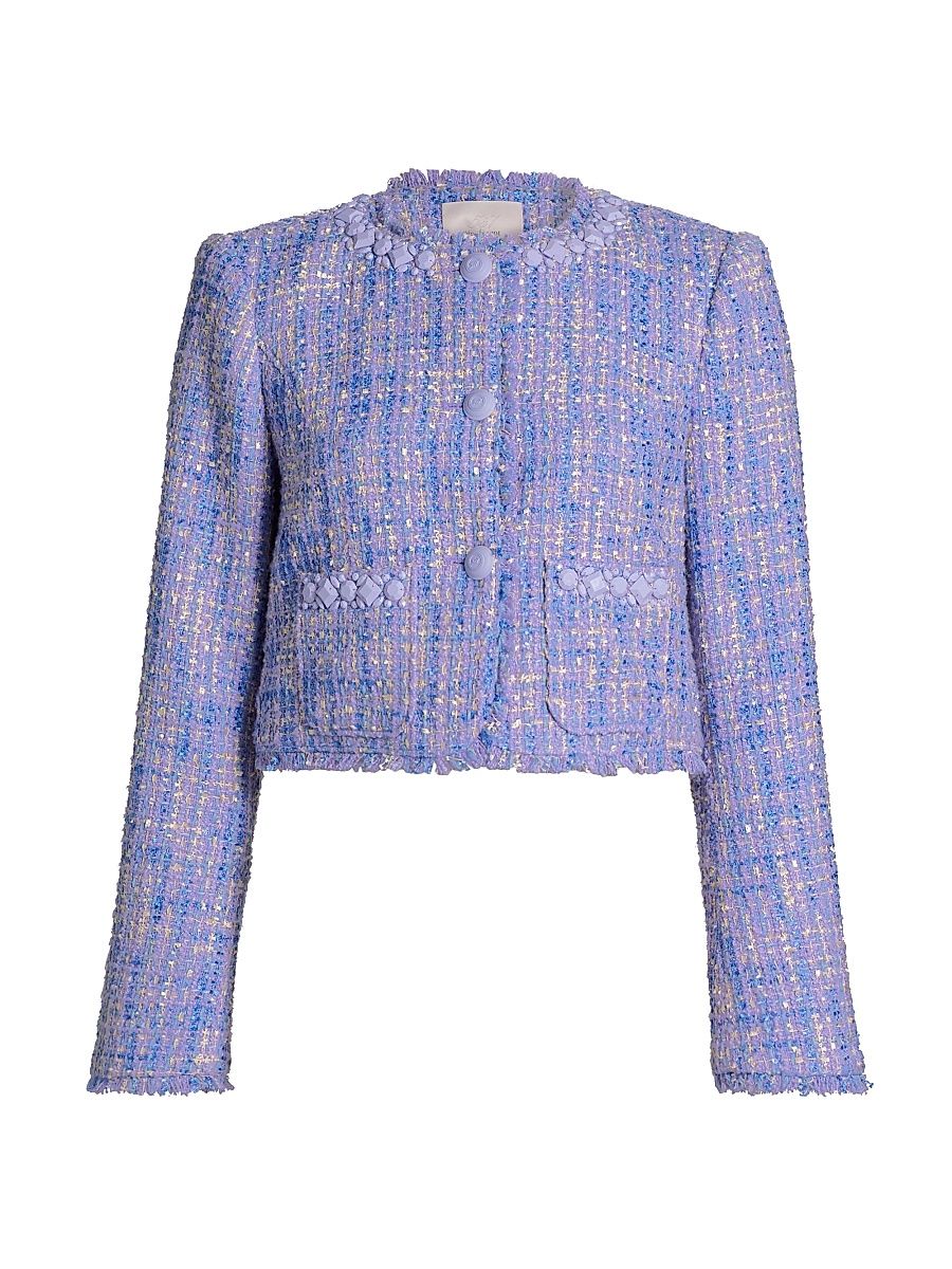 Women's Lucie Boucle Audette Jacket - Honey Lavender Multi - Size 8