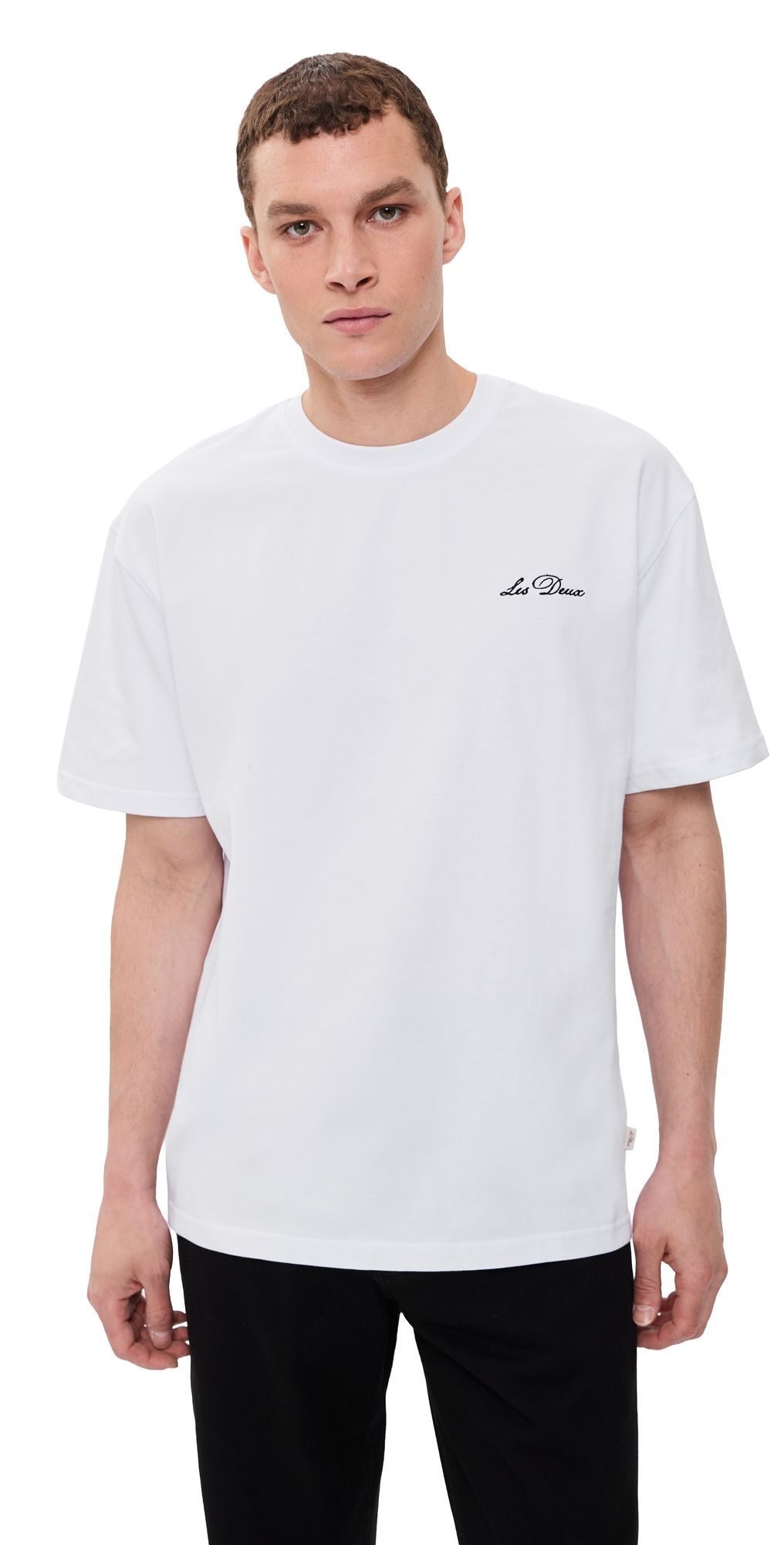 Les Deux Crew T-Shirt White/Black XXL