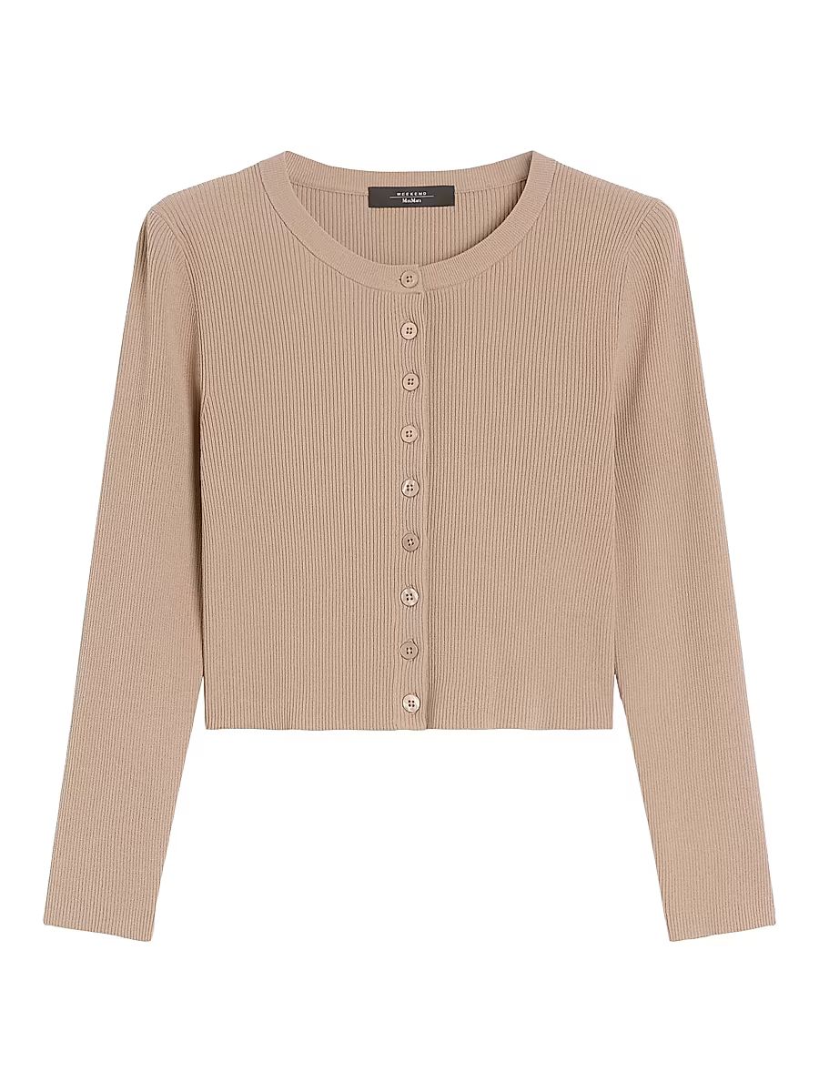 Women's Viscose Yarn Cardigan - Marron Glace - Size XL