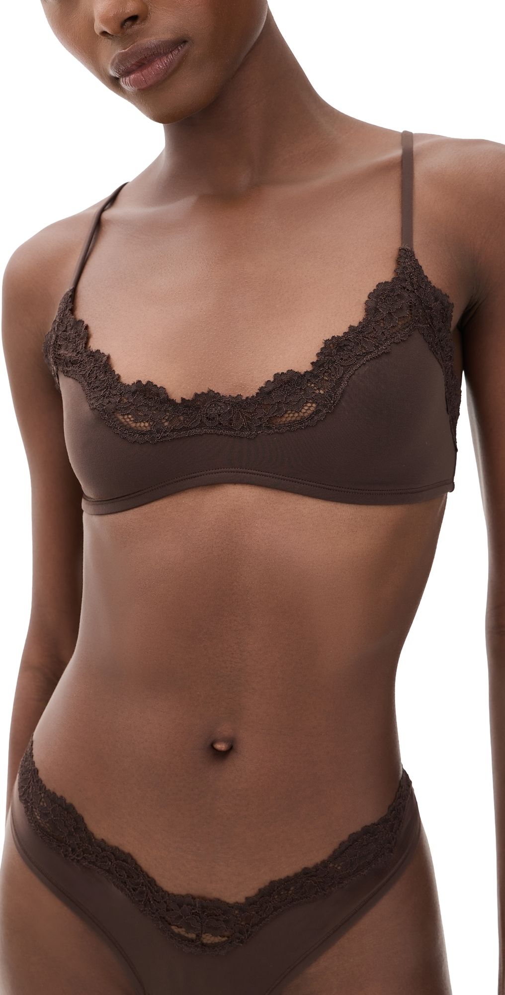 SKIMS Scoop Bralette Espresso S
