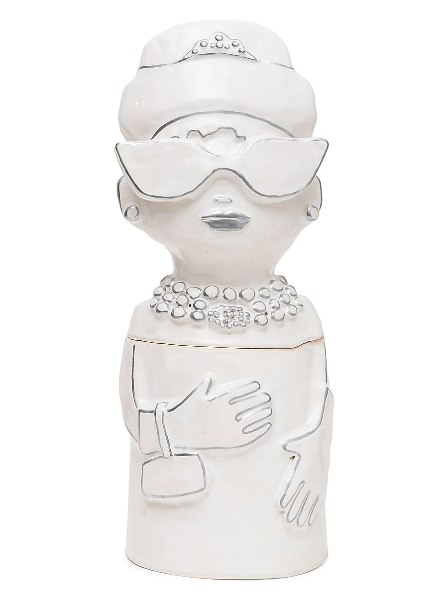 Audrey Cookie Jar - White