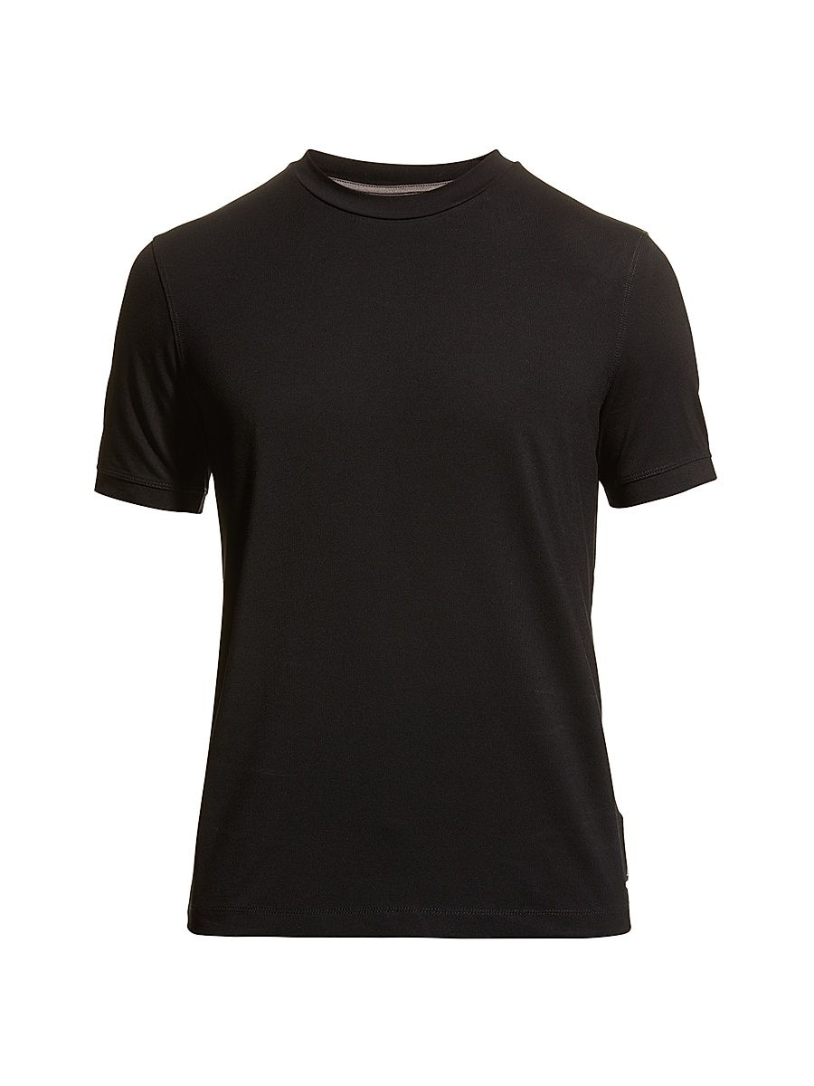 Men's Stretch-Jersey Slim-Fit Crewneck T-Shirt - Black - Size XXXL