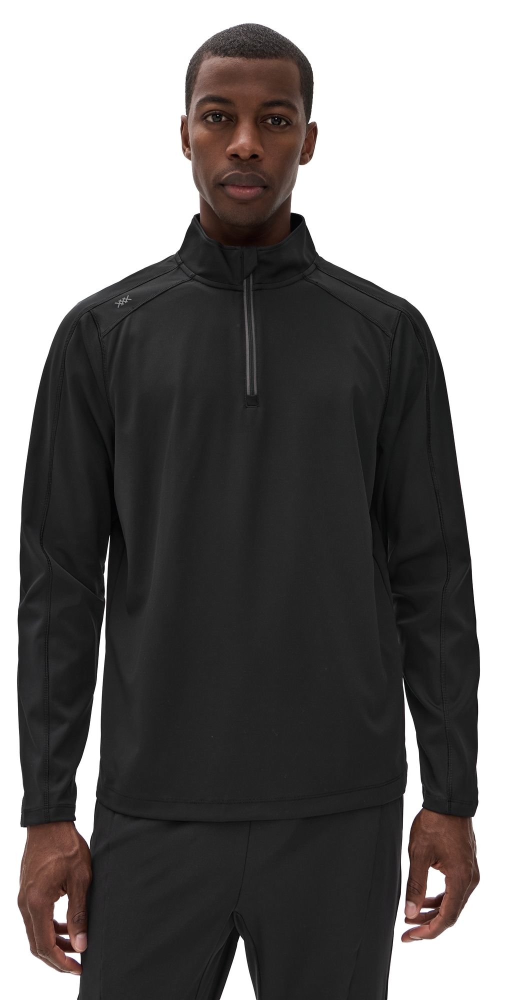 Rhone Rise 1/4 Zip Pure Black XL