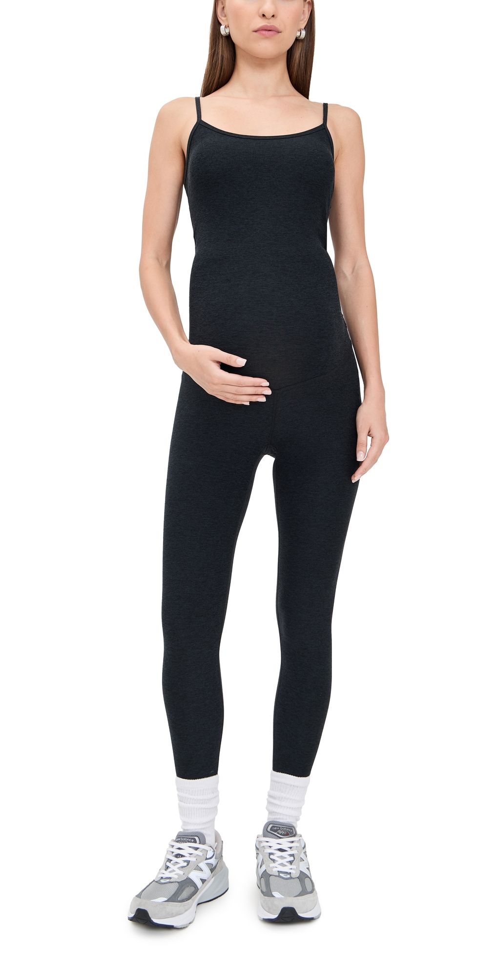 Beyond Yoga Spacedye Uplevel Maternity Jumpsuit Darkest Night L